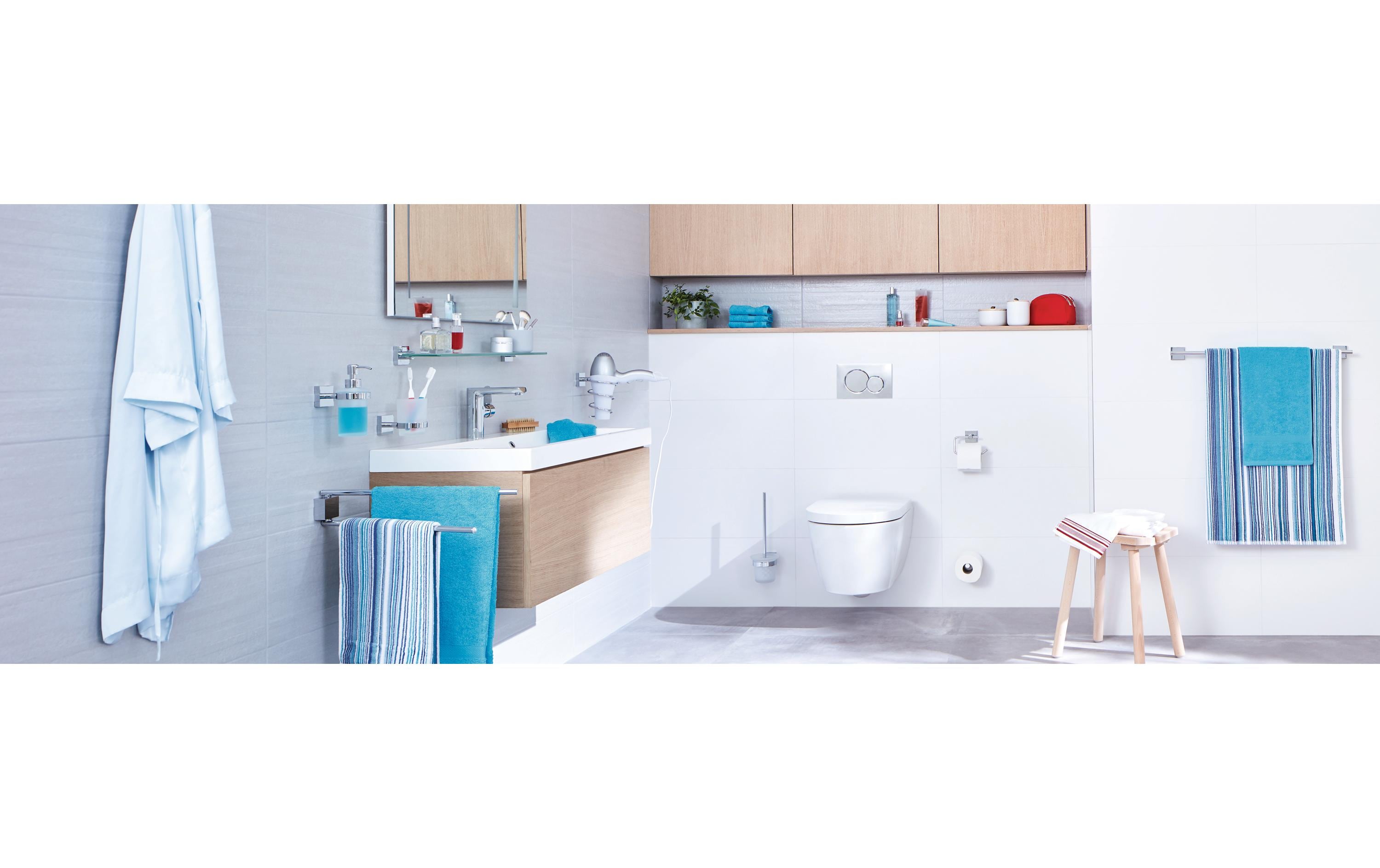 tesa Ablagekonsole Ekkro ohne Bohren, Silber