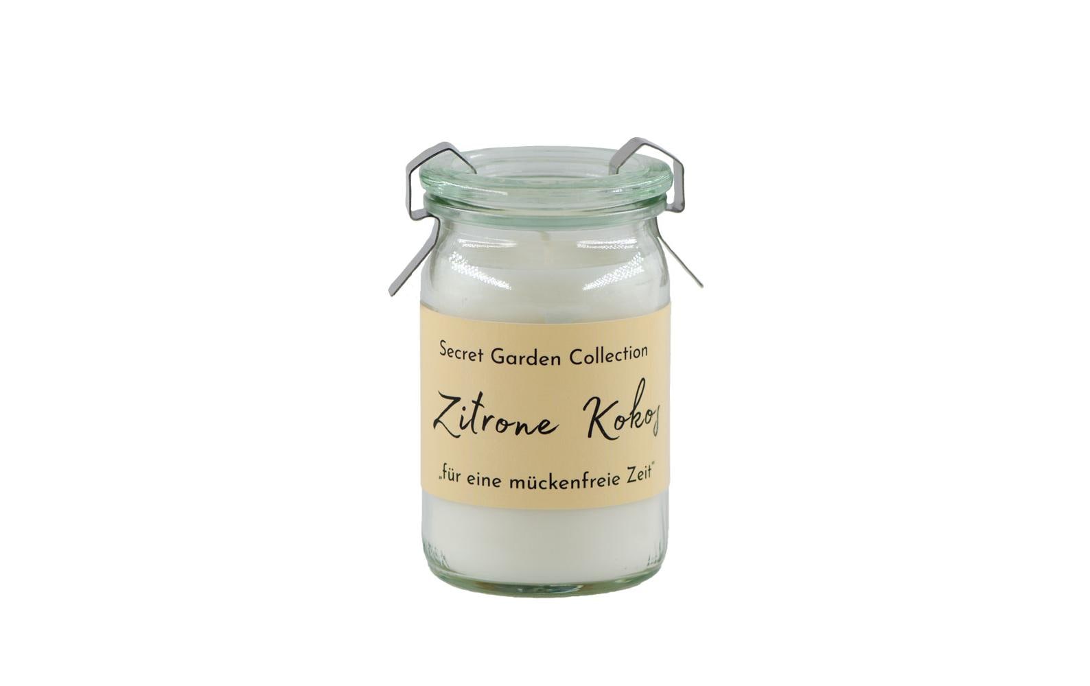 Schulthess Kerzen Gartenkerze Sceret Garden Zitrone Kokos 5.5 cm x 9 cm