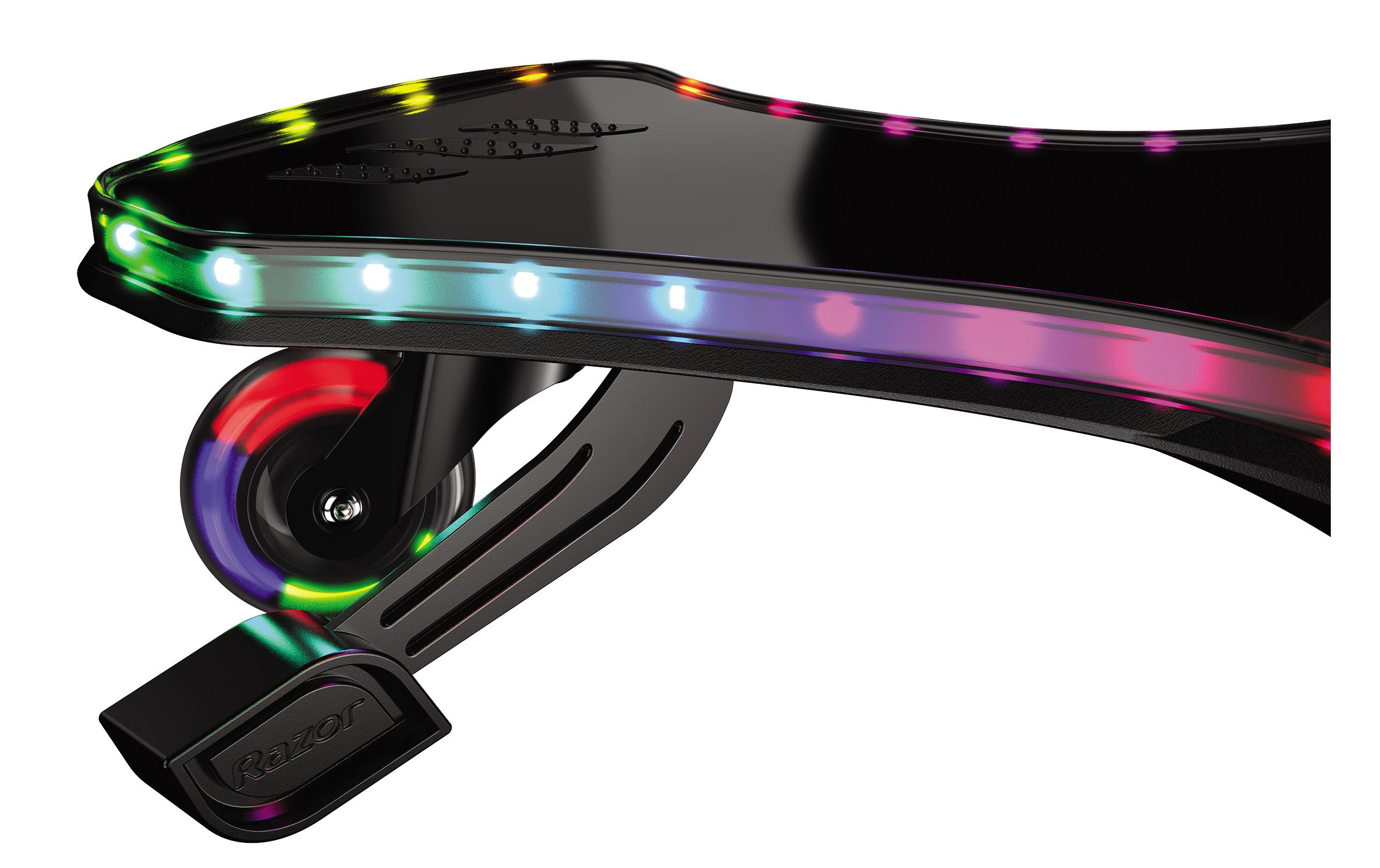 Razor Hoverboard PowerWing Lightshow, Black