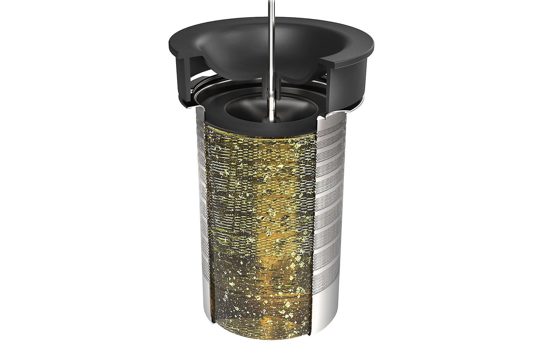 GEFU Tee-Set T-Prep 1.5 l, Schwarz/Silber/Transparent