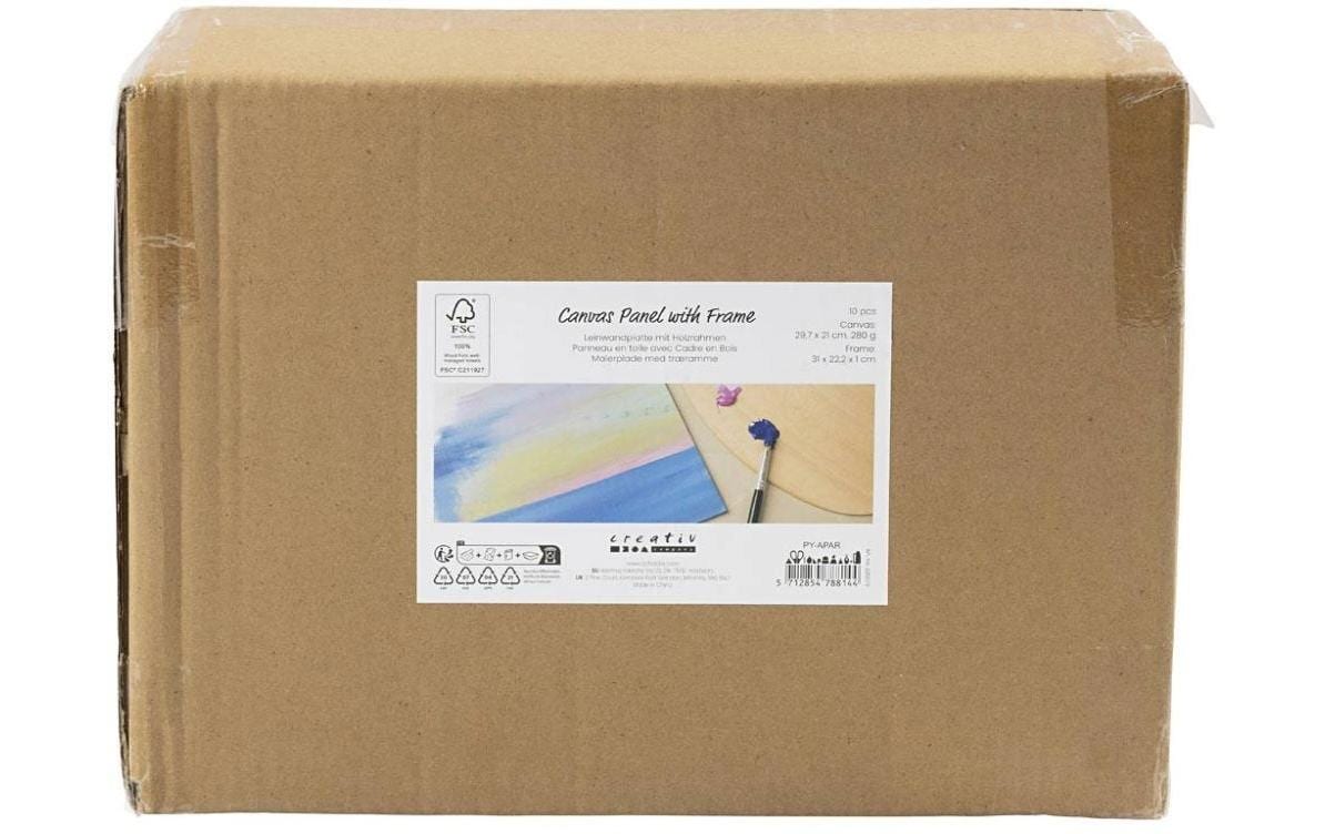 Creativ Company Keilrahmen 21 x 29.7 cm, Weiss, 10 Stück