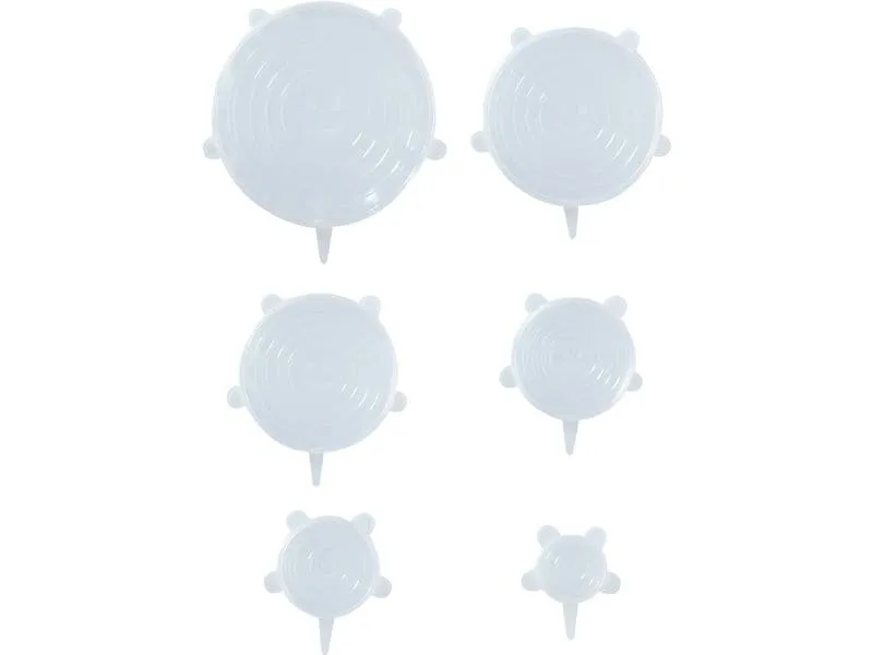 ALPINA Flexibles Deckel-Set 6 Stück, Transparent ALPINA Flexibles Deckel-Set 6 Stück, Transparent