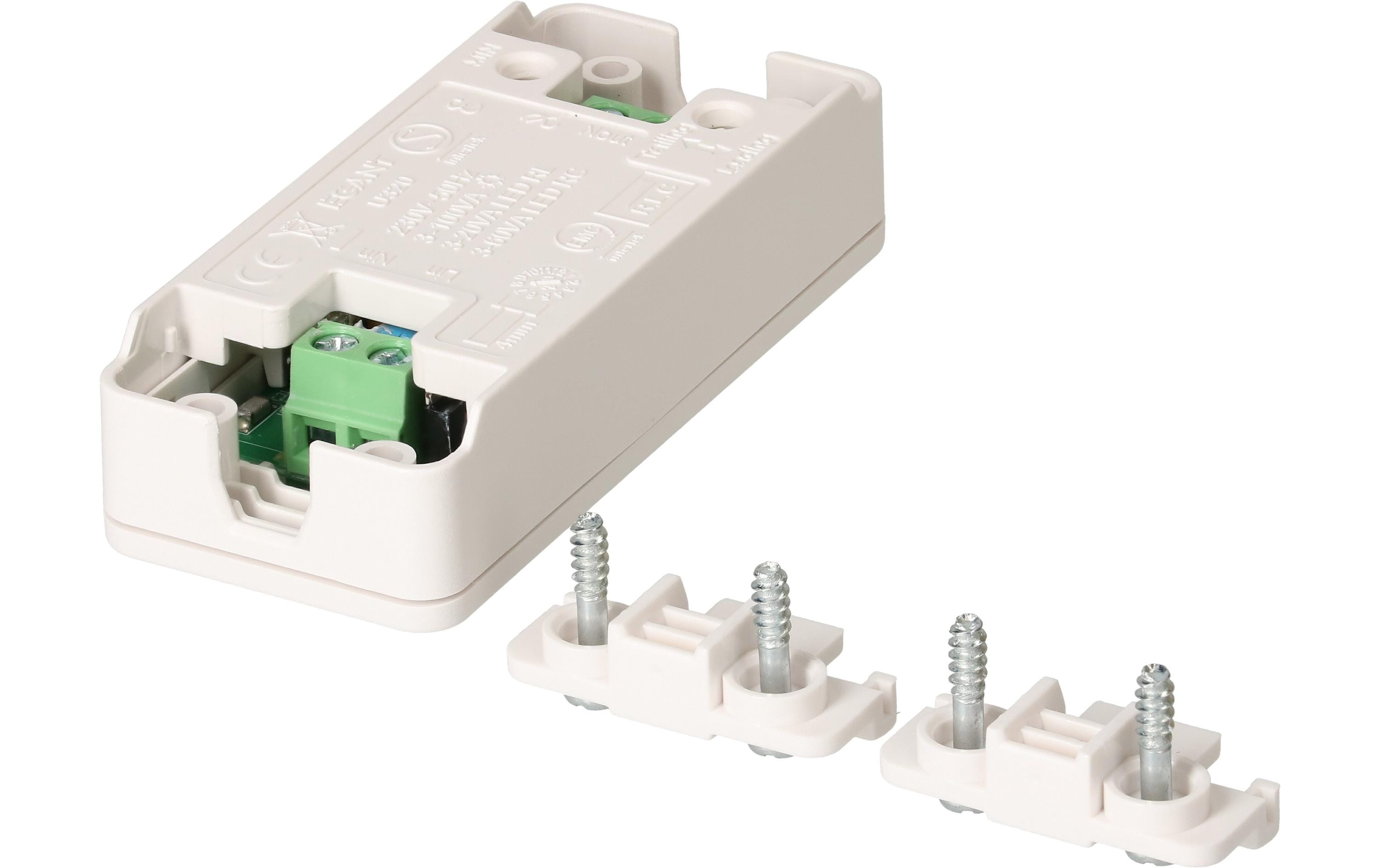 Max Hauri Universal-Fussdimmer Universal, 100W, Weiss