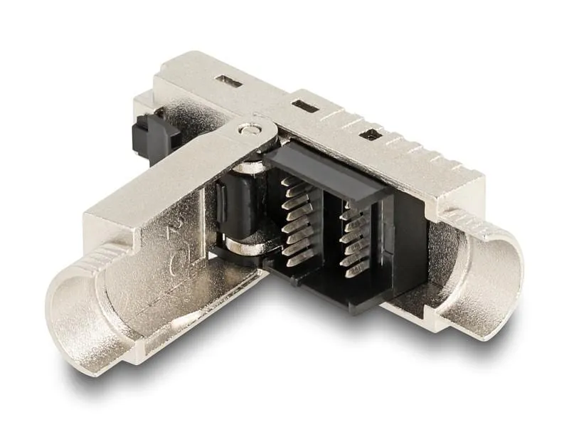 Delock Stecker RJ45 Cat.6A Feldkonfektionierbar 1 Stück, Silber Delock Stecker RJ45 Cat.6A Feldkonfektionierbar 1 Stück, Silber
