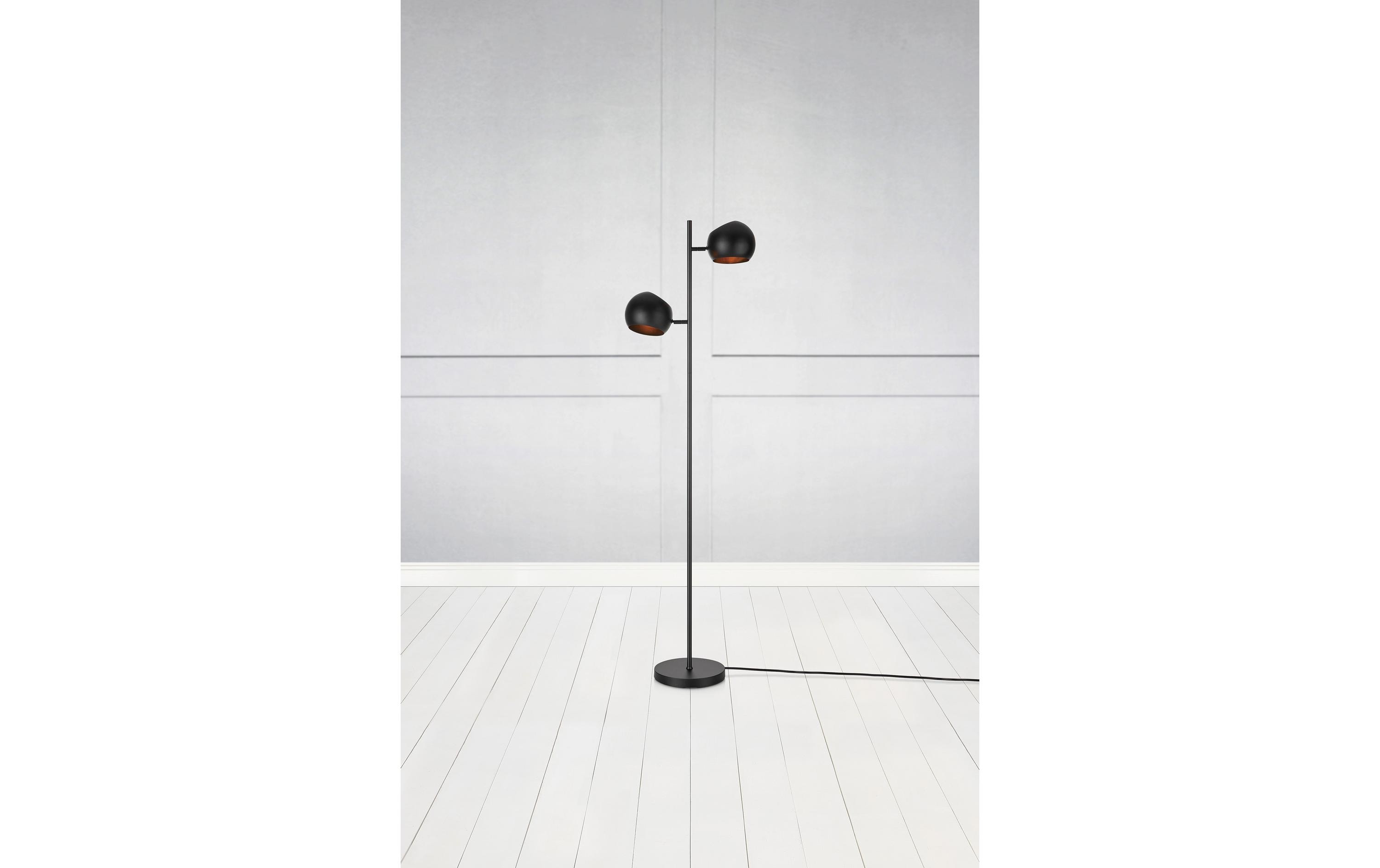 Markslöjd Stehleuchte Edgar, 2 x E14, max. 40W, Schwarz