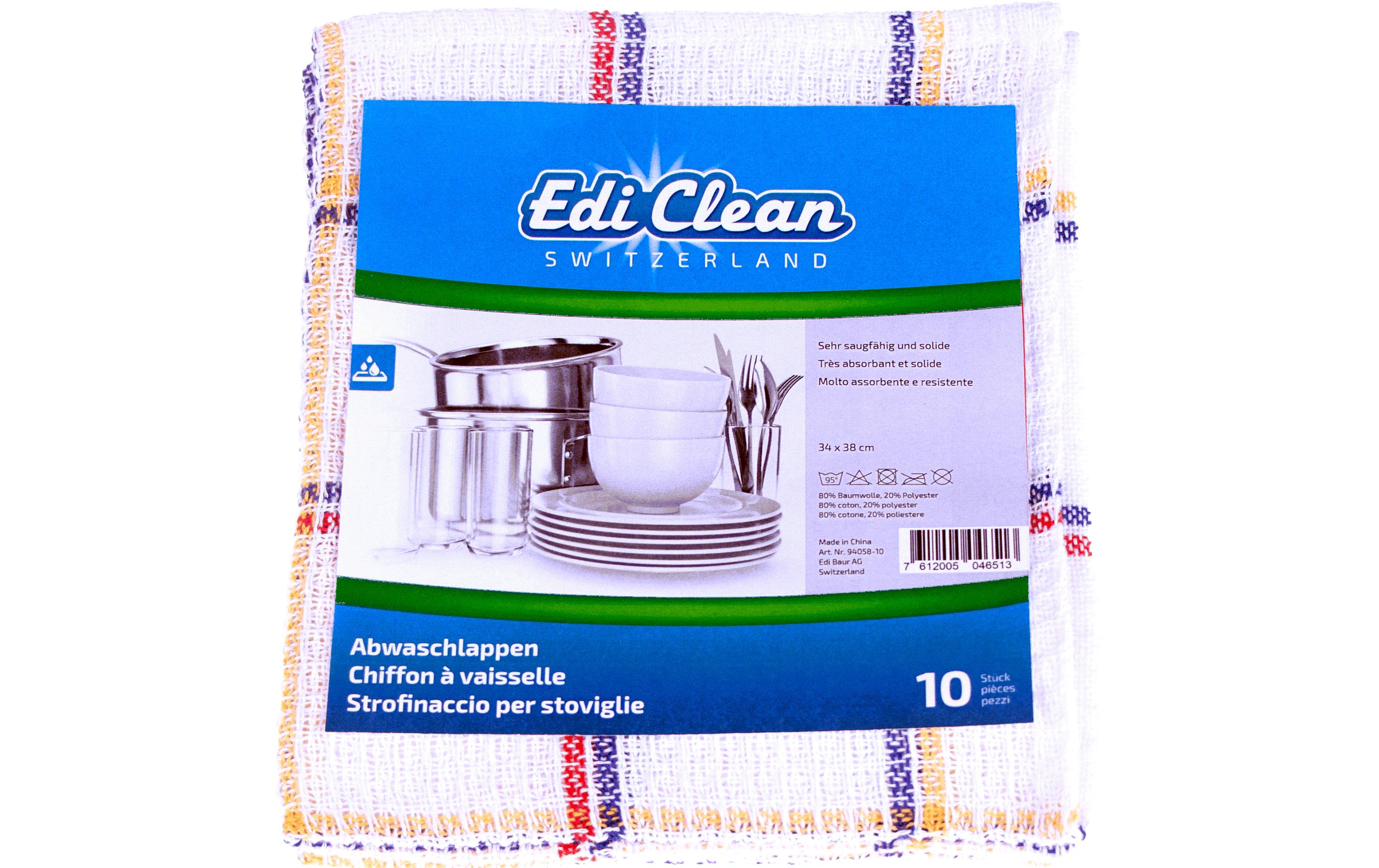 Edi Baur Abwaschlappen 10 Stück, Weiss