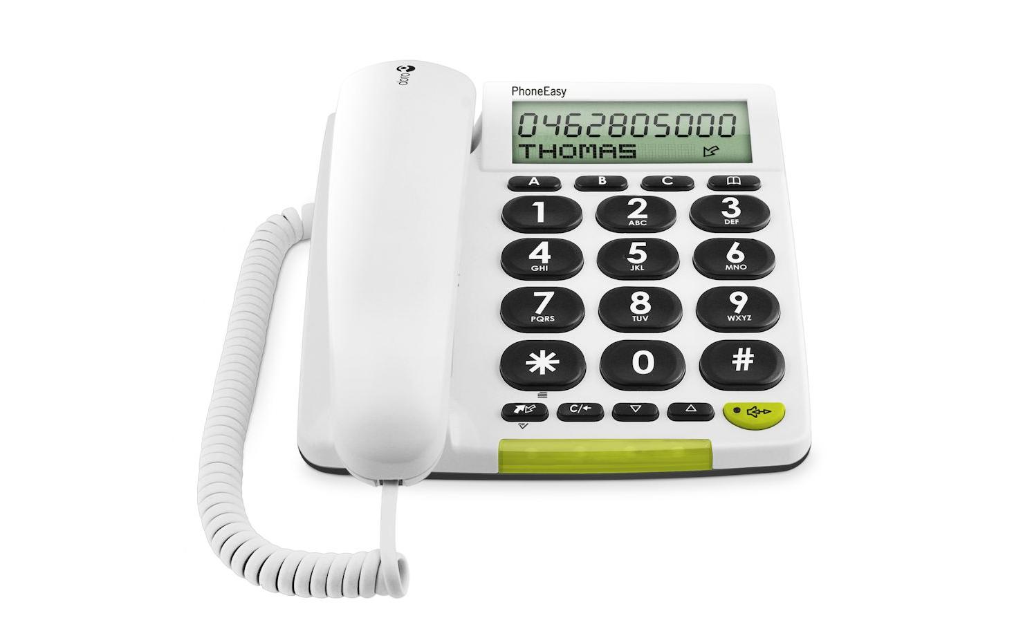 Doro Tischtelefon PhoneEasy 312cs Weiss Doro Tischtelefon PhoneEasy 312cs Weiss