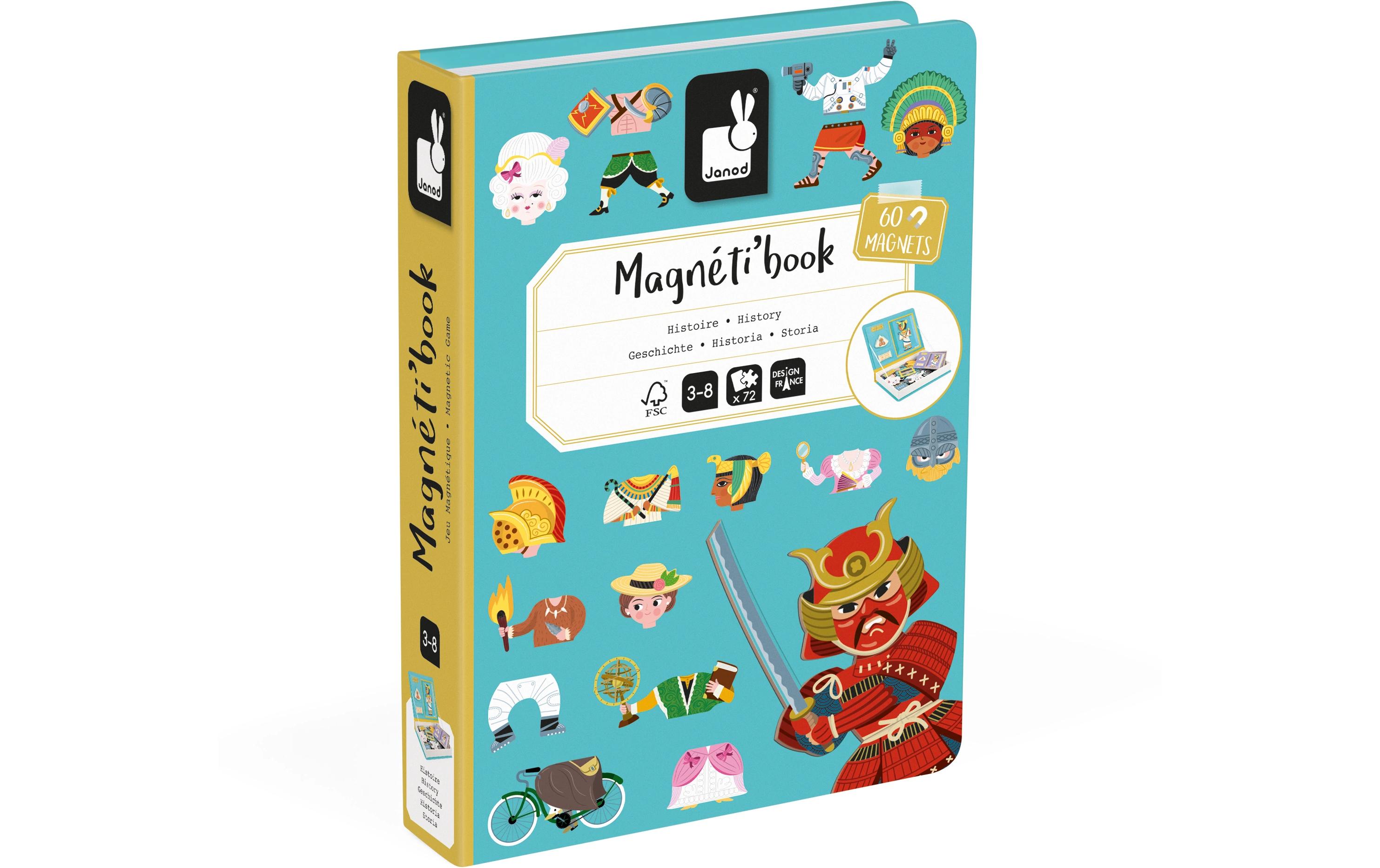 Janod Beschäftigungsspielzeug Magnetbuch Geschichte Janod Beschäftigungsspielzeug Magnetbuch Geschichte