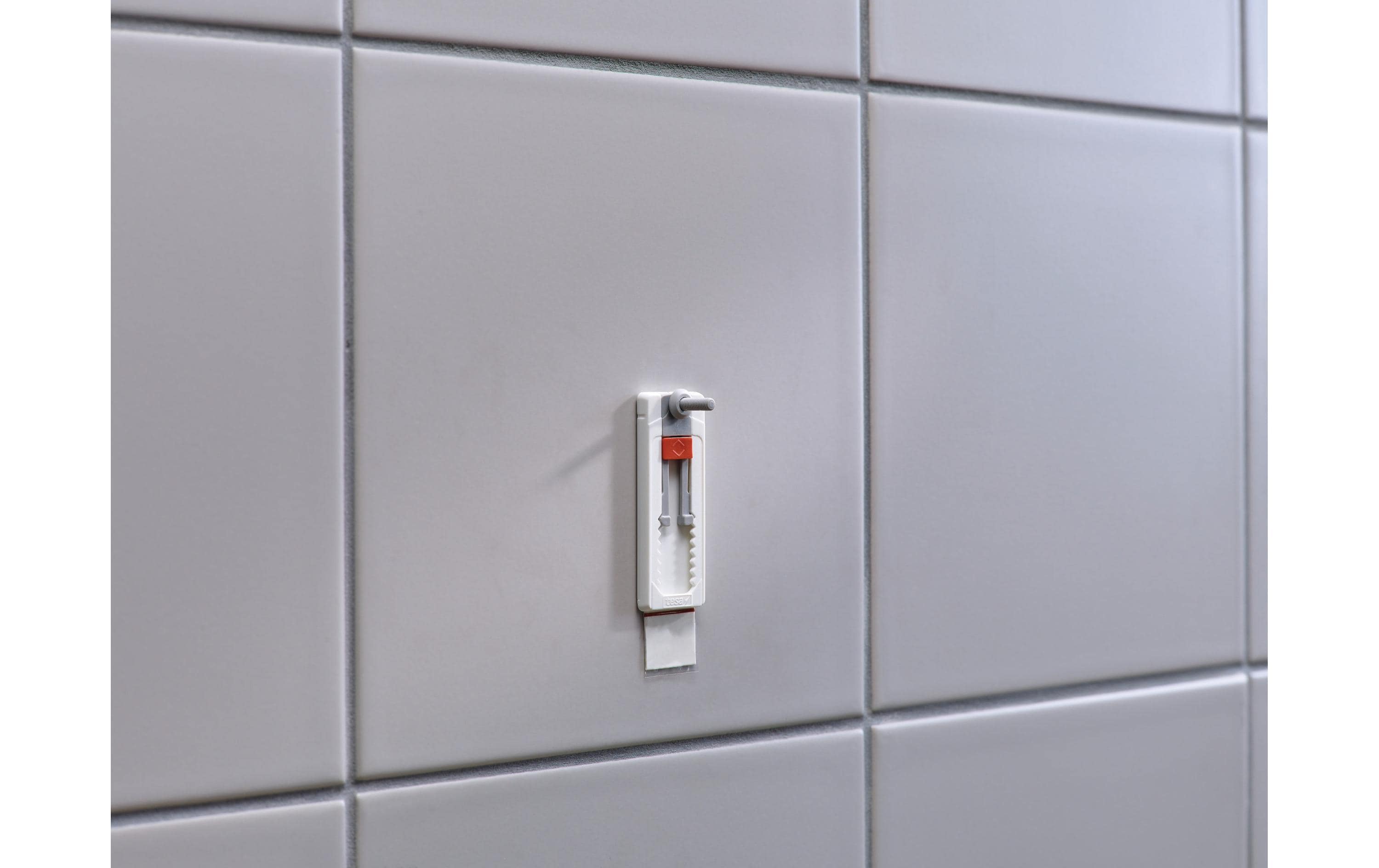 tesa Klebeschraube 3 kg für Fliesen + Metall, verstellbar