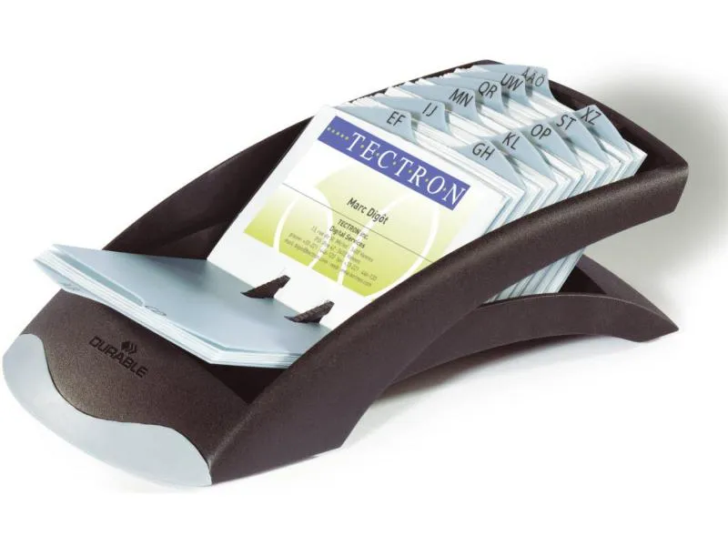 DURABLE Visitenkartenhalter Visifix Desk Vegas Schwarz DURABLE Visitenkartenhalter Visifix Desk Vegas Schwarz