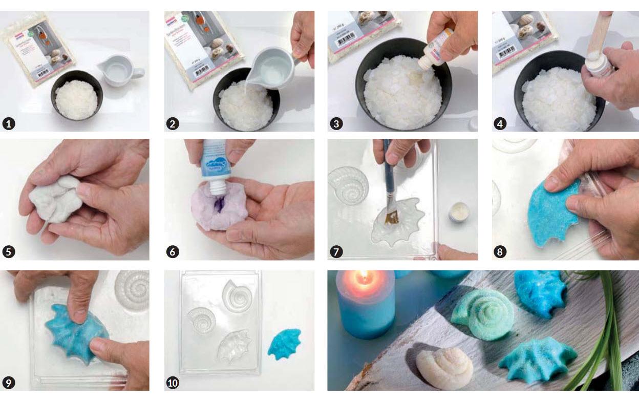 Glorex Seifenflocken zum Kneten weiss