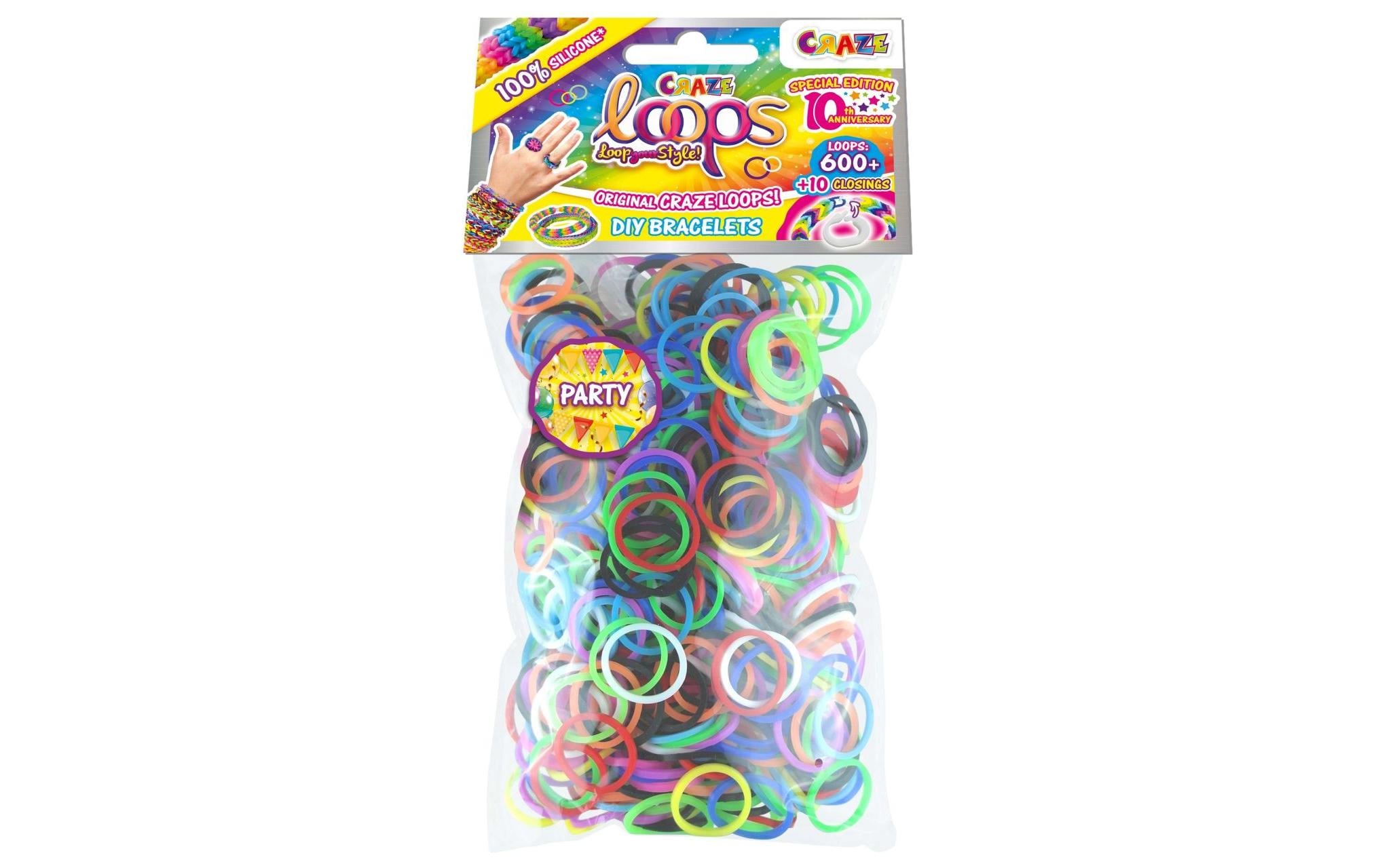 Craze Bastelset Loops - 600 Loops Bag assortiert