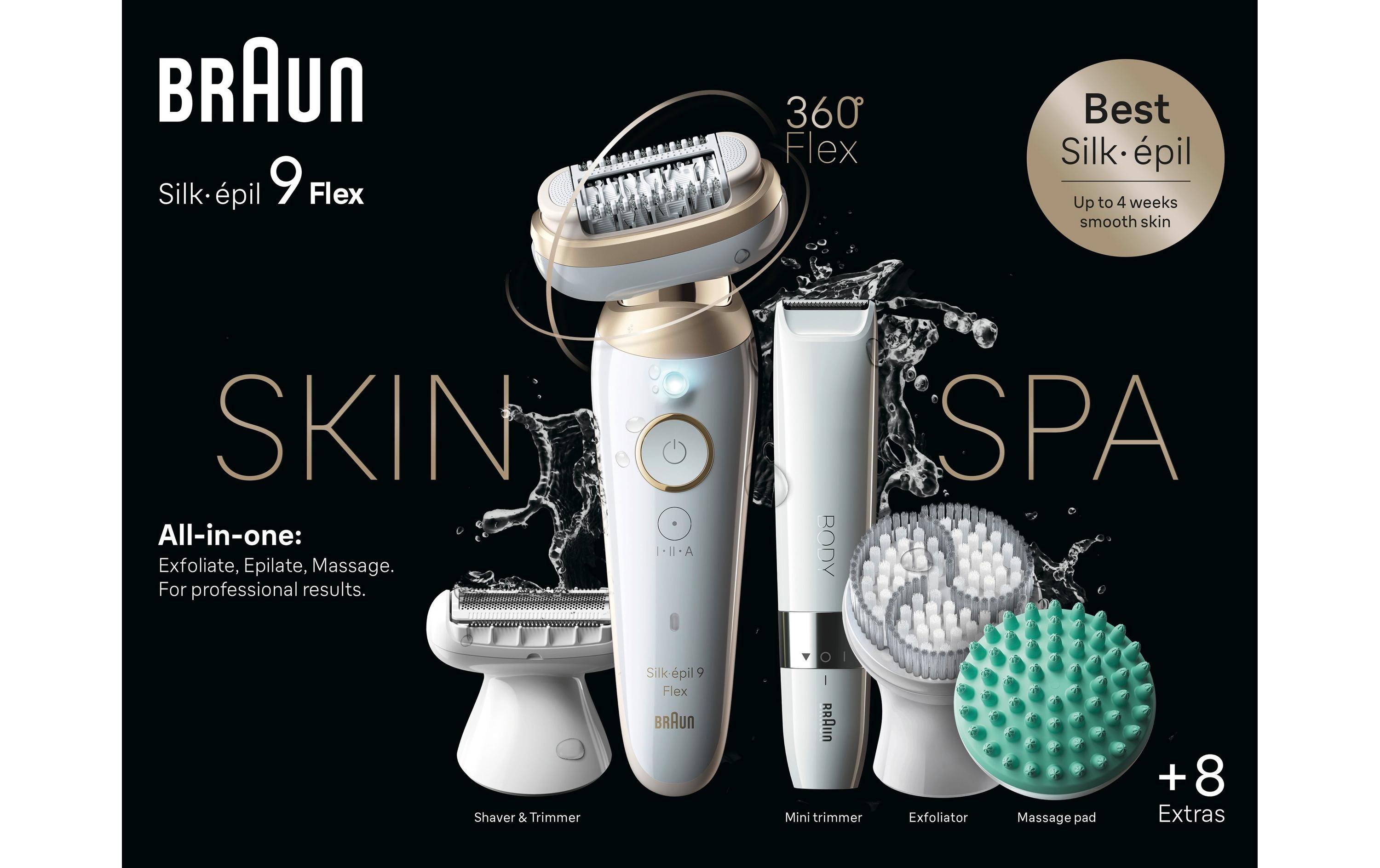 Braun Epilierer Silk·épil 9 SkinSpa Flex 9-481 3D