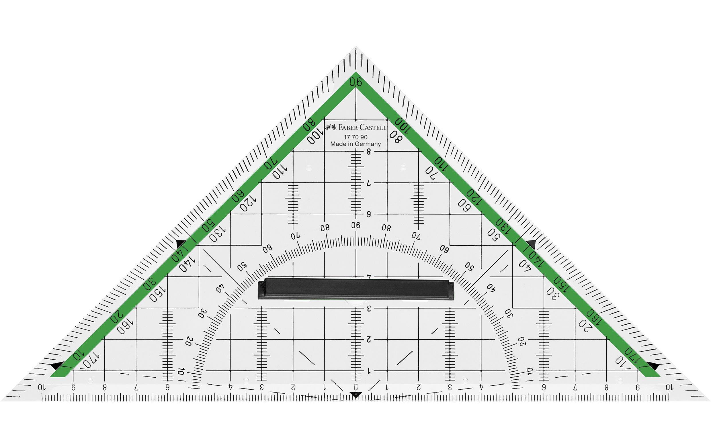 Faber-Castell Geodreieck 20 cm mit Griff Faber-Castell Geodreieck 20 cm mit Griff