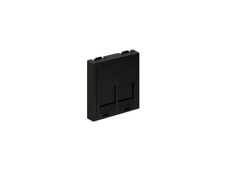 max connect Keystone-Modul für 2x RJ-45, Anthrazit