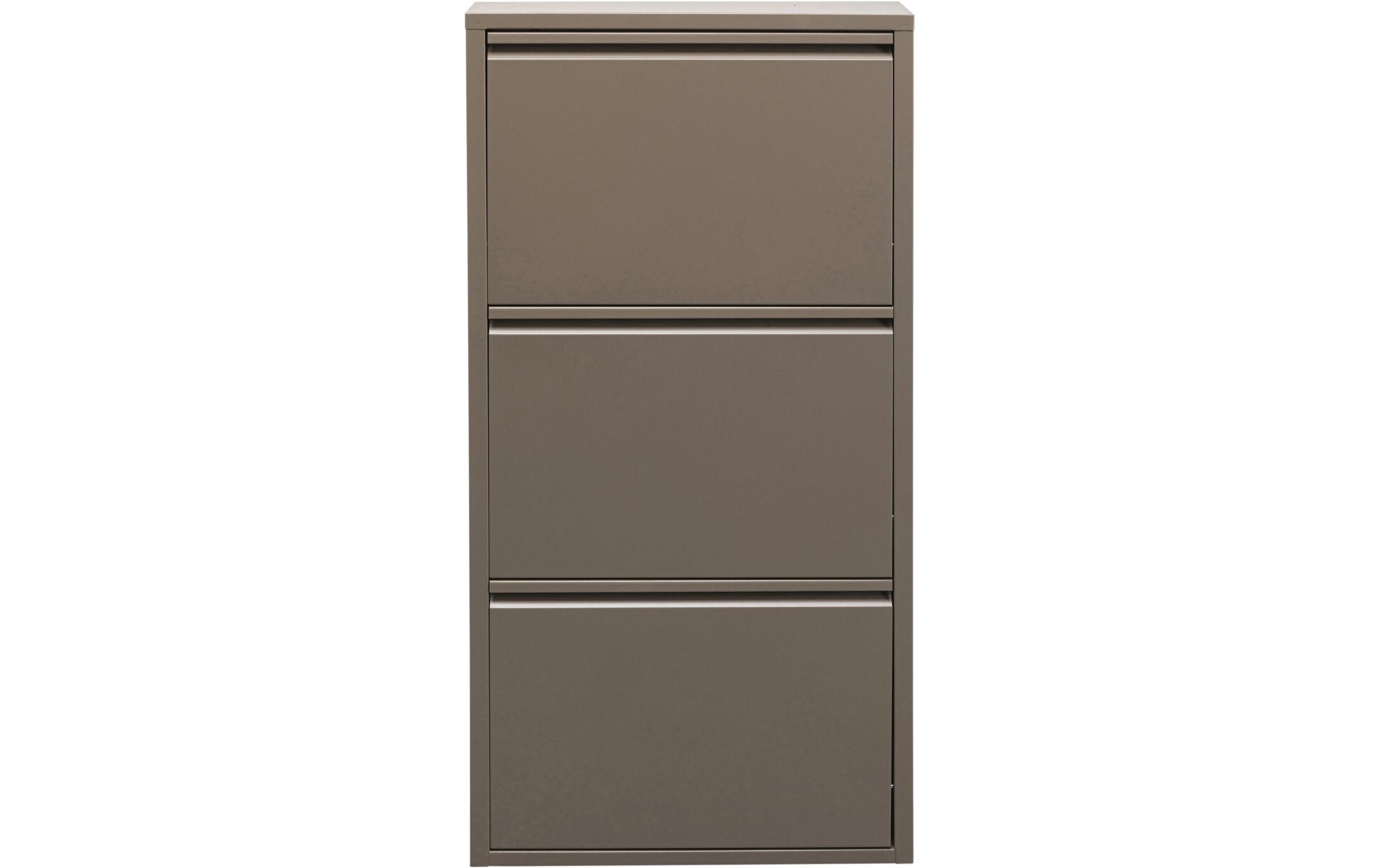 Kare Schuhschrank Caruso 3-er, 50 x 103 cm, Braun