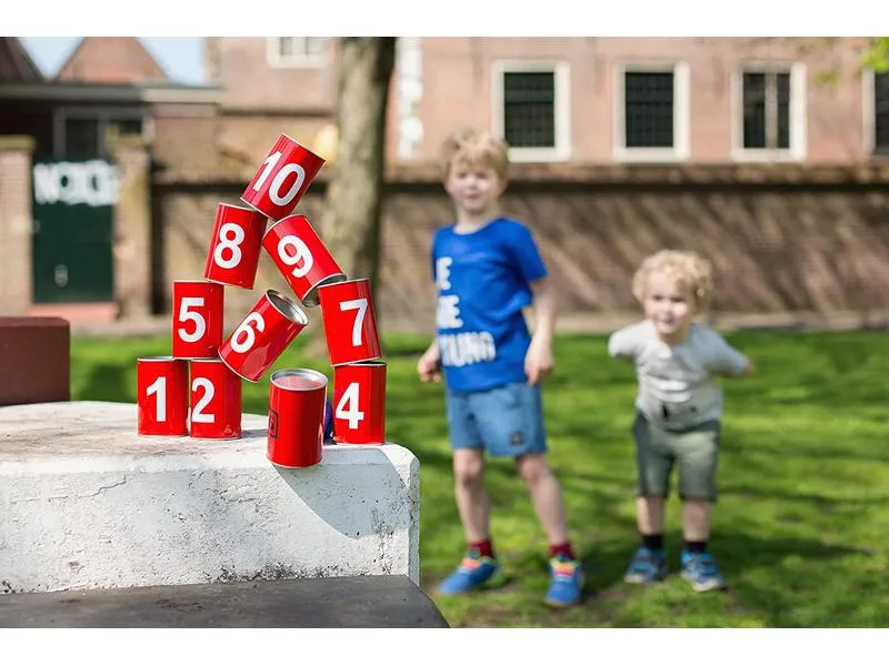BS Toys Wurfspiel Büchsenwerfen rot mit Zahlen BS Toys Wurfspiel Büchsenwerfen rot mit Zahlen