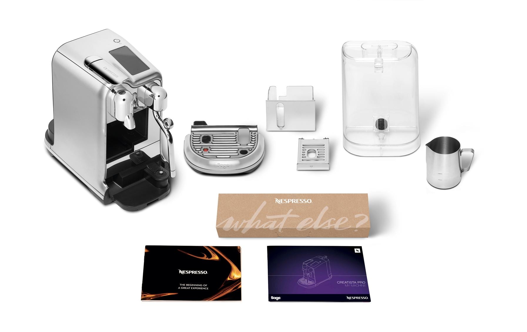 Sage Kaffeemaschine Nespresso Creatista Pro SNE900BSS Silber