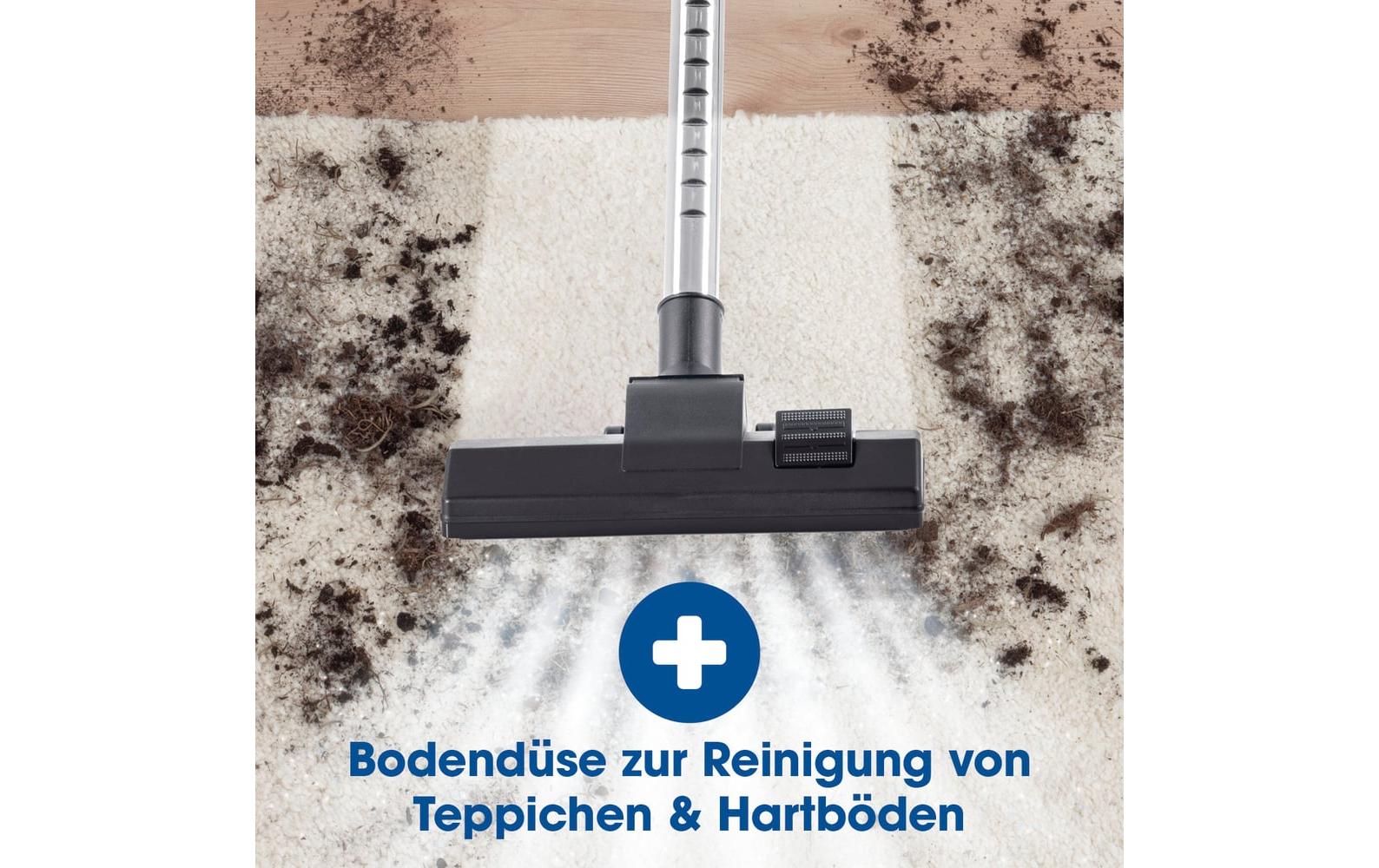 CLEANmaxx Akku-Hand- und Stielsauger Grau / Blau