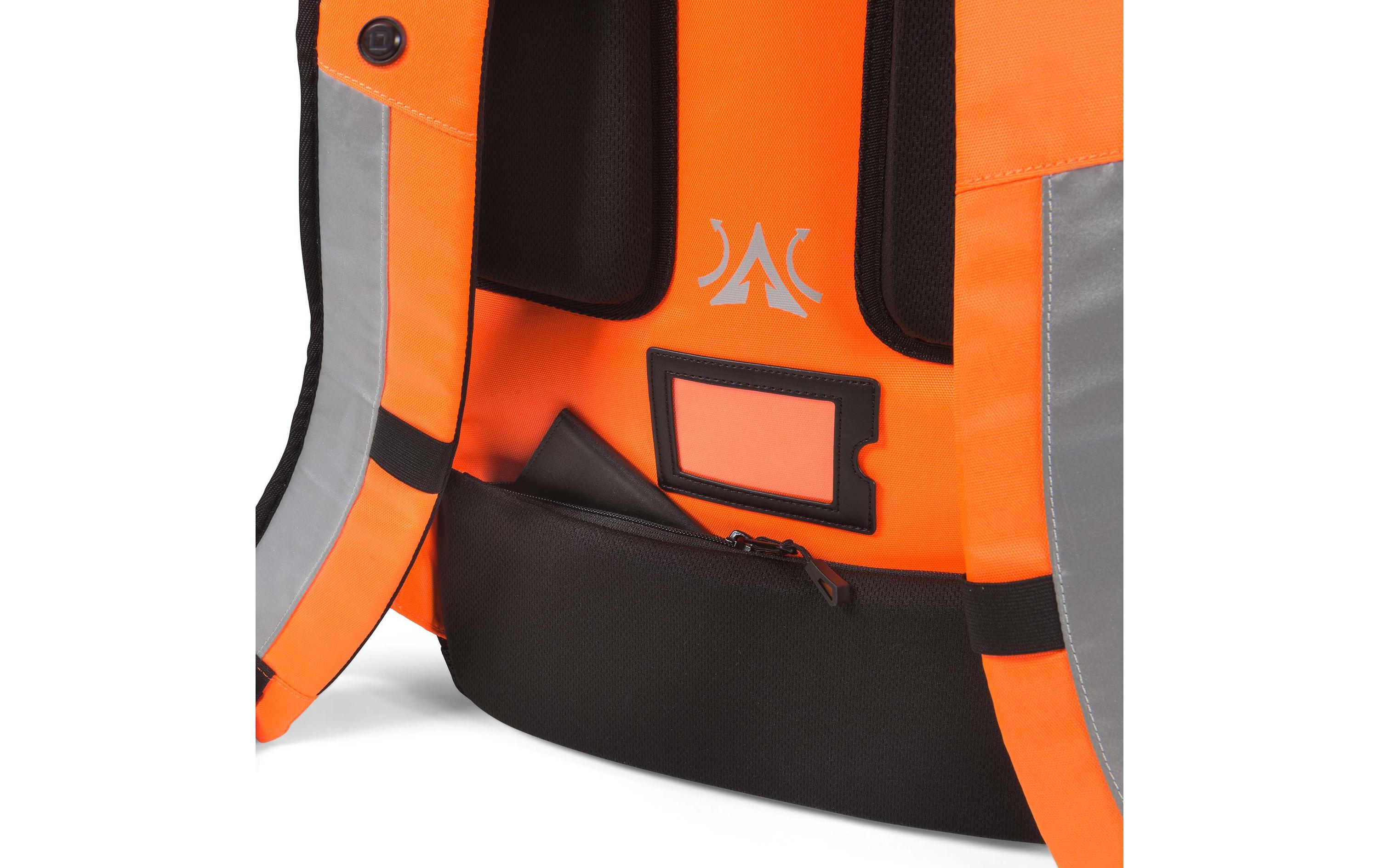 DICOTA Rucksack Hi-Vis V2 Orange, 15.6