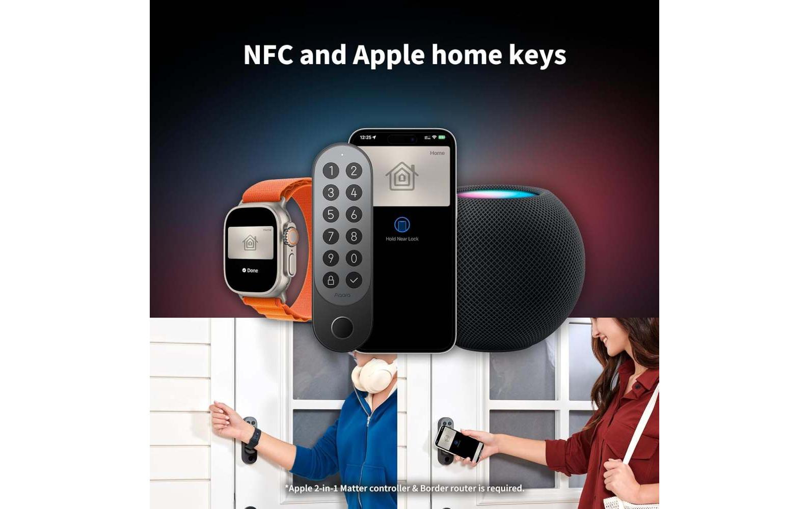 Aqara Smartes Türschloss U200 Schwarz