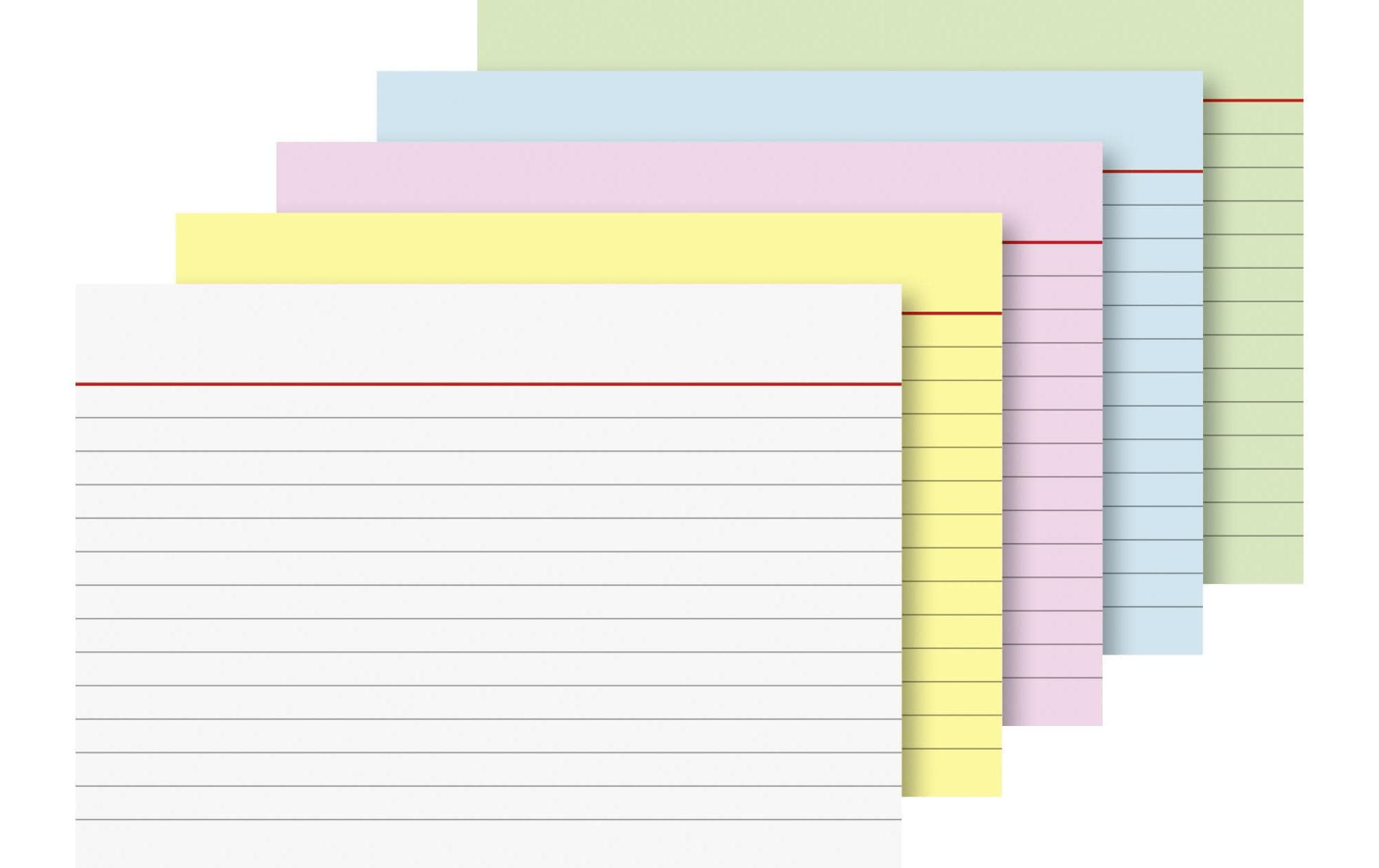 Brunnen Karteikarten A6 Liniert