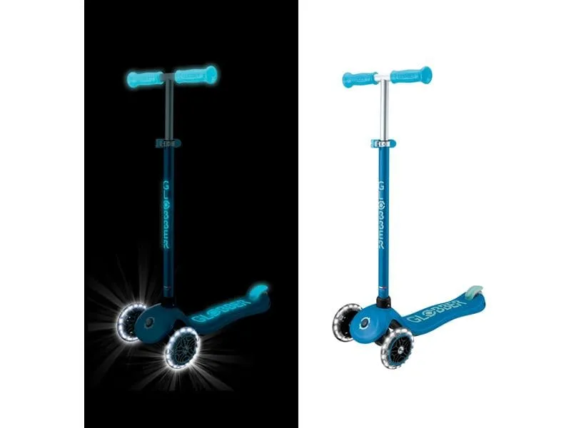 GLOBBER Scooter Primo Plus Glow Lights Blau