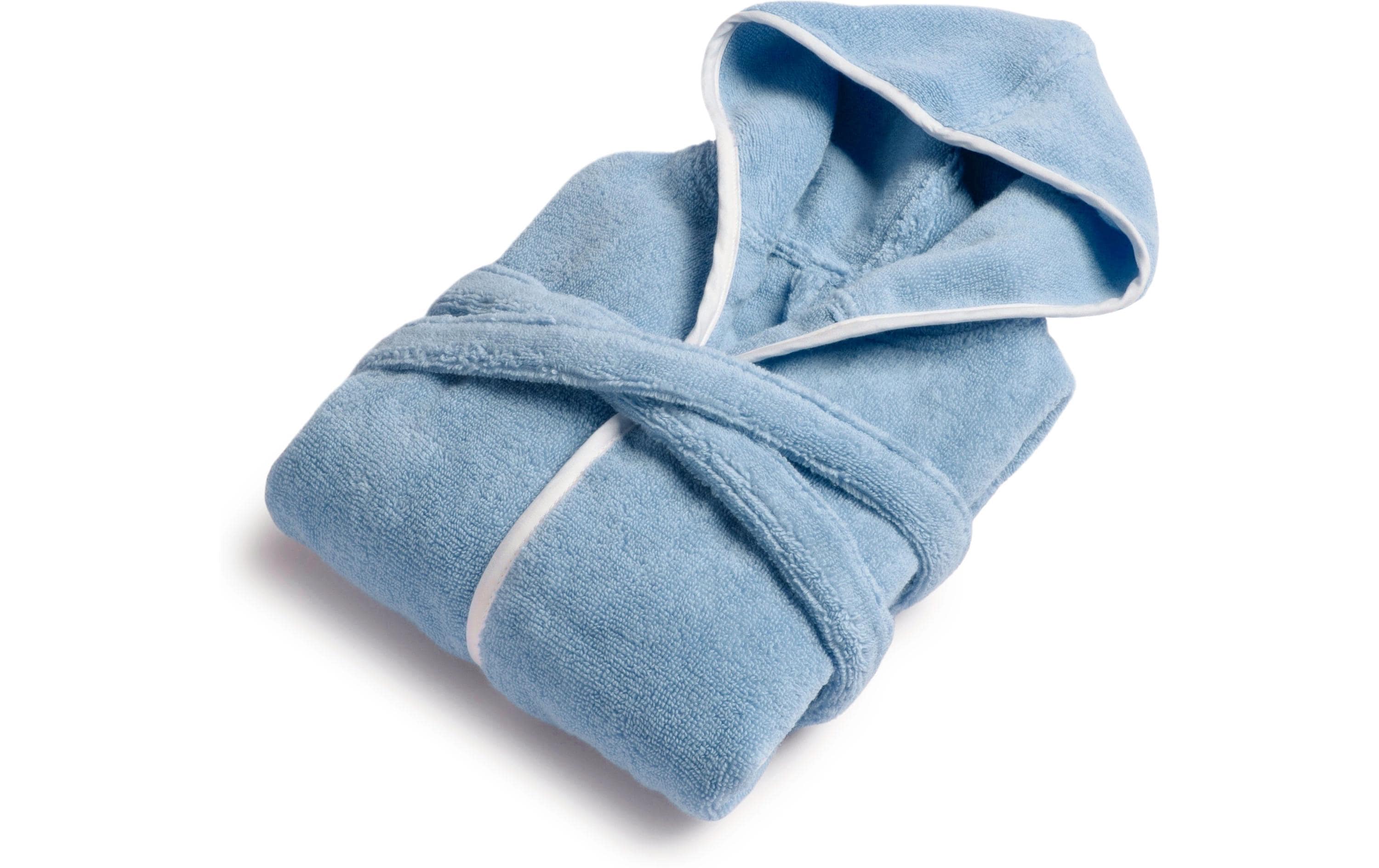 Möve Kinderbademantel Soft Hug Grösse 116, Aqua