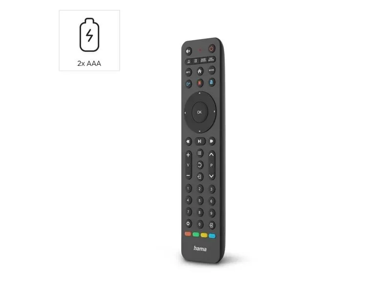 Hama Technics AG Universal-Fernbedienung Infrarot, für 8 Geräte, lernfähig