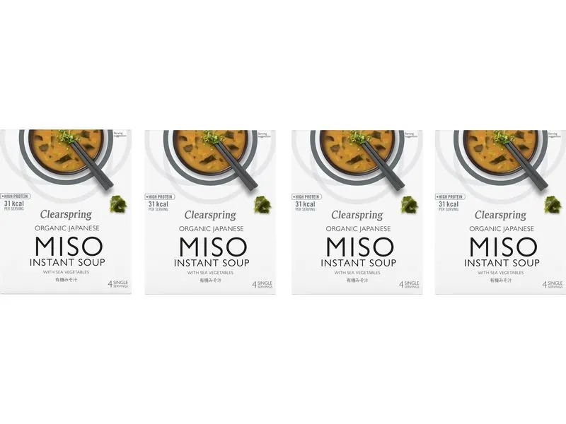 Clearspring Suppe Organic Japanische Instant Miso Suppe 4 x 10 g