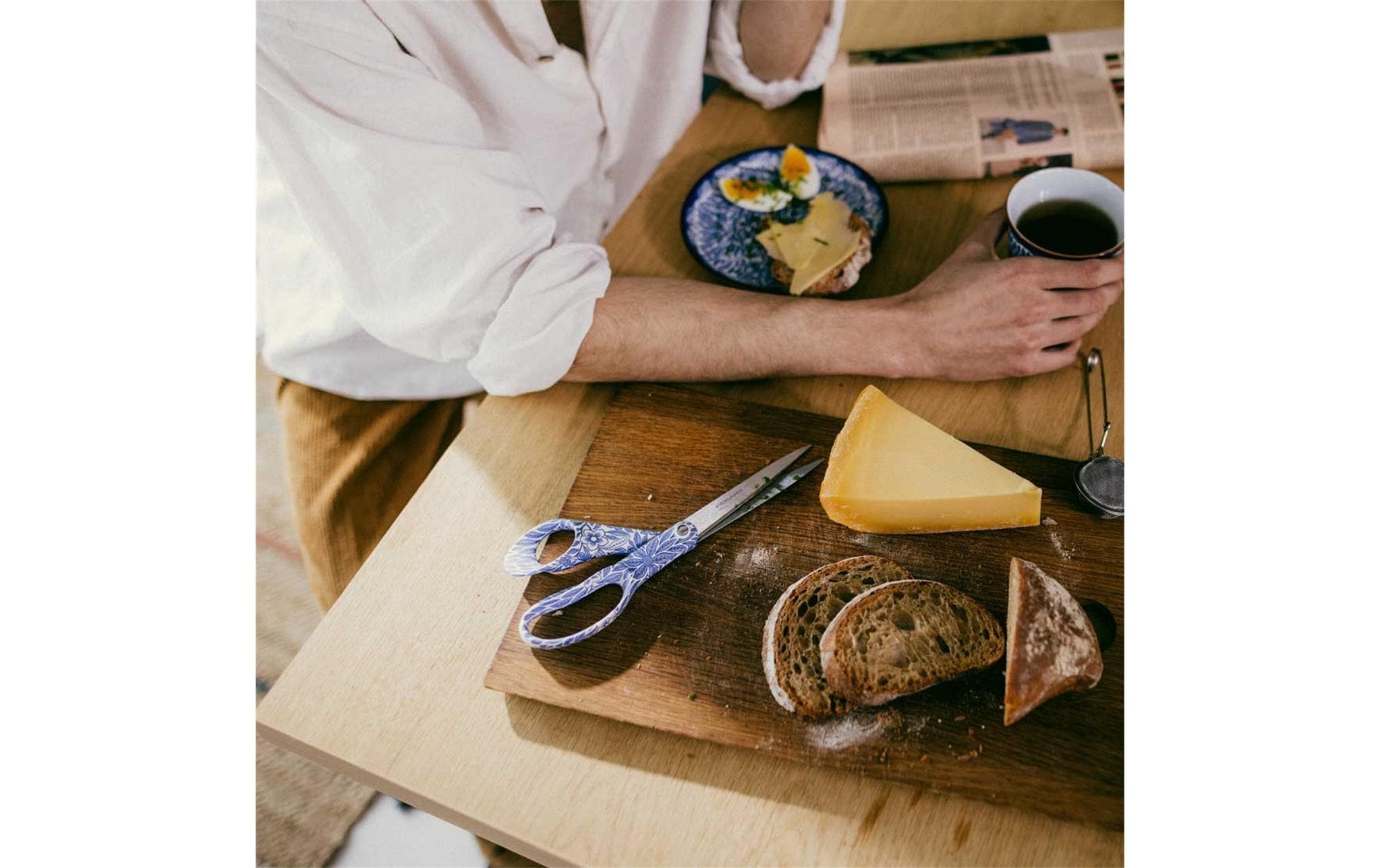 Fiskars Schere Rörstrand Hellblau, 21 cm