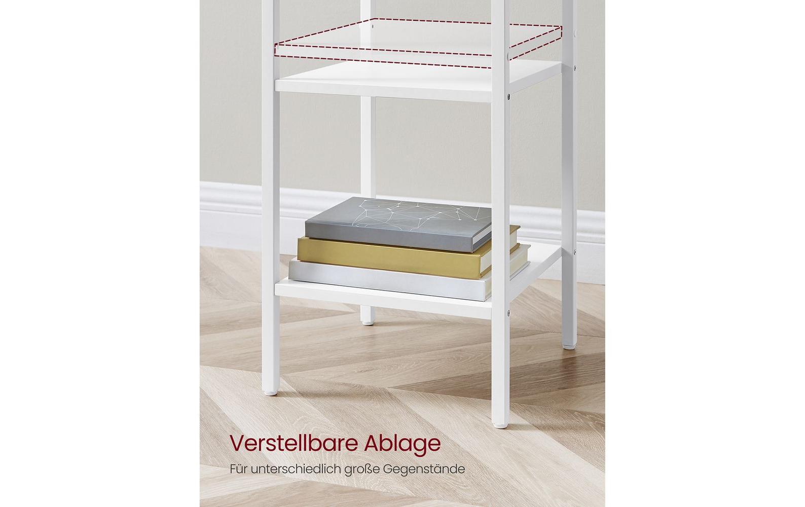 VASAGLE Nachttisch 35 x 70 cm, Weiss