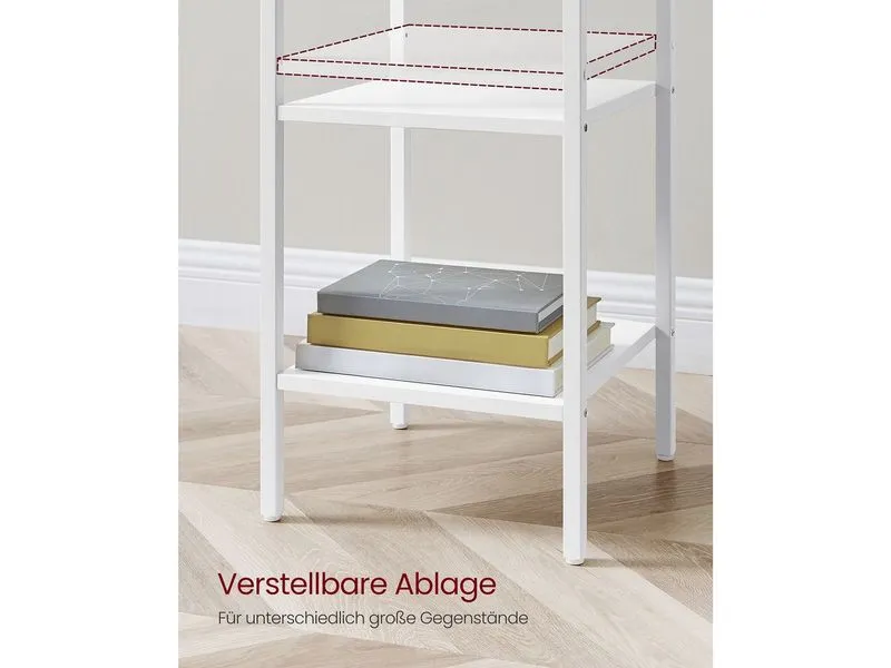 VASAGLE Nachttisch 35 x 70 cm, Weiss VASAGLE Nachttisch 35 x 70 cm, Weiss