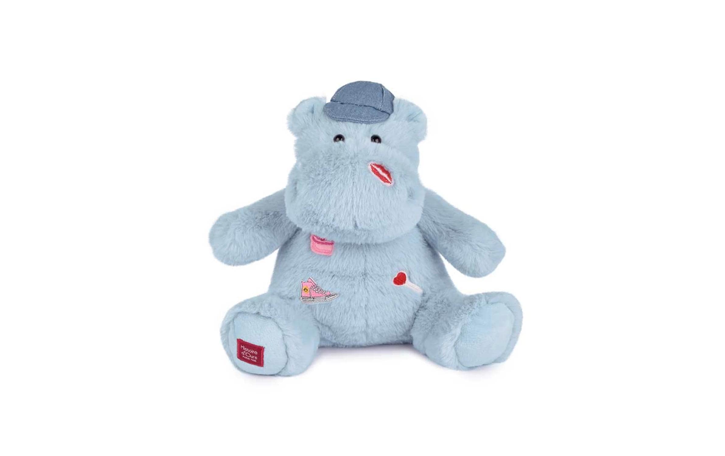 DouDou et compagnie Hippo 20 cm, Hellblau