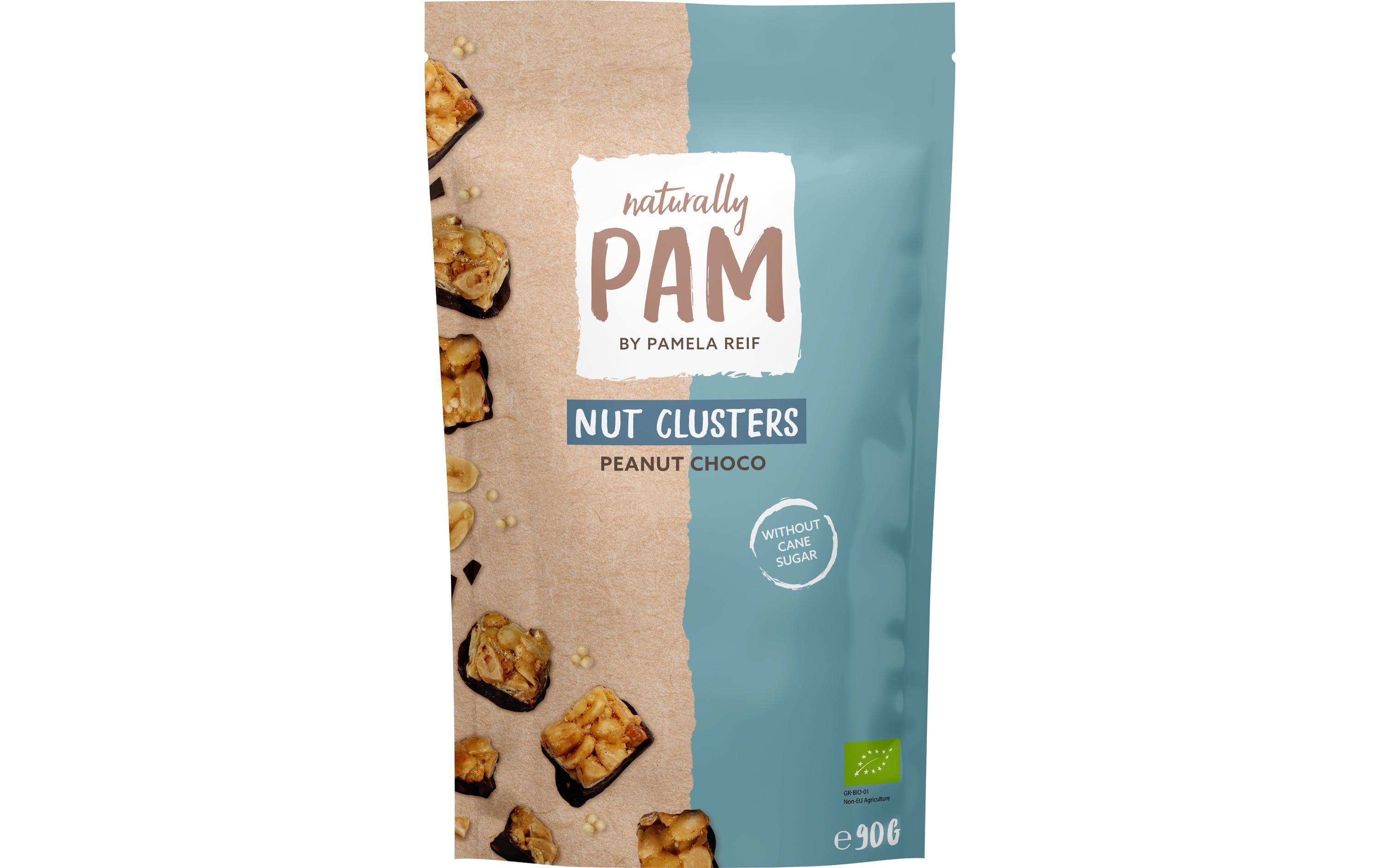 Naturally Pam Bio Nut clusters peanut choco 90 g