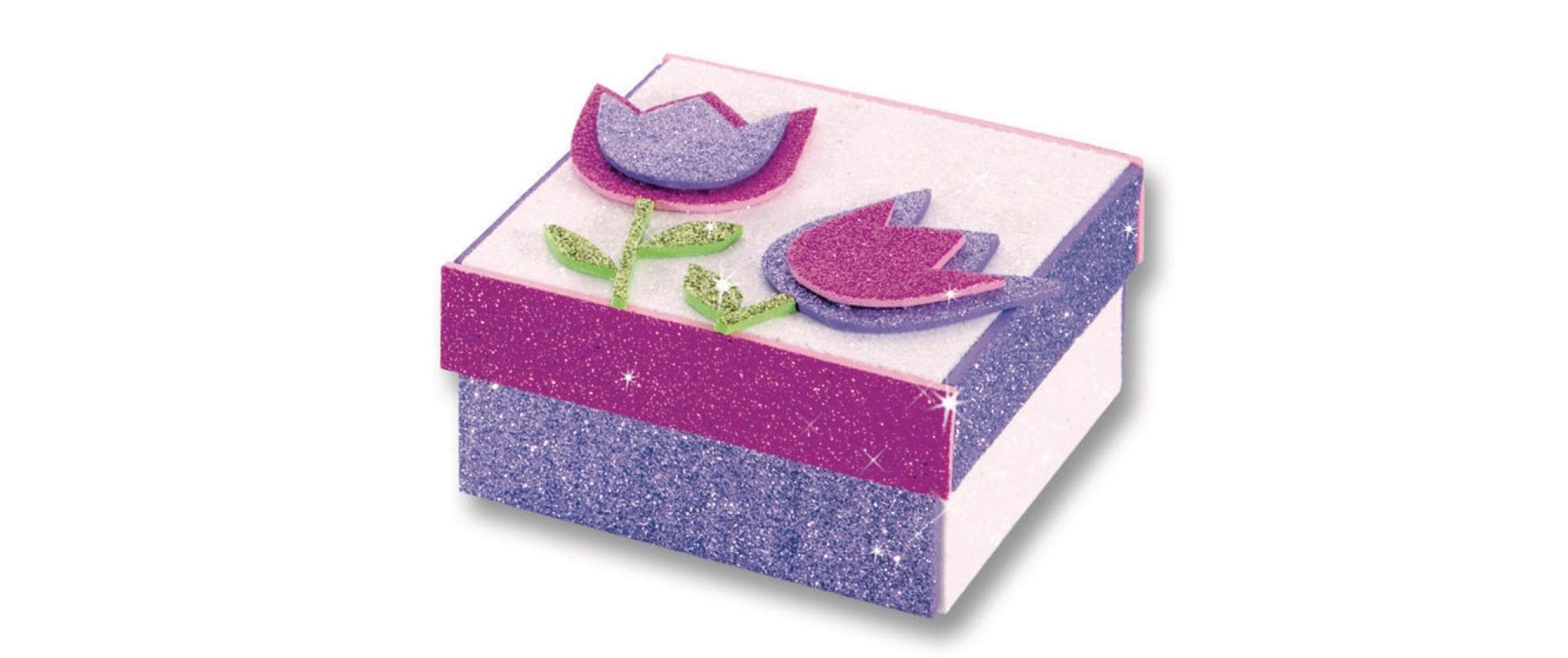 Folia Moosgummi-Set Giltter 5 Stück, Grün Folia Moosgummi-Set Giltter 5 Stück, Grün