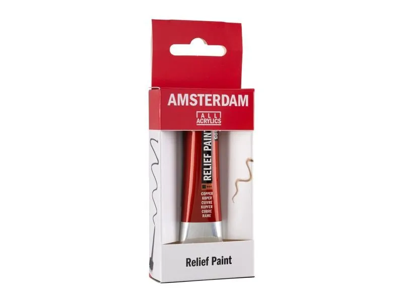 Amsterdam Acrylfarbe Reliefpaint 805 Kupfer deckend, 20 ml