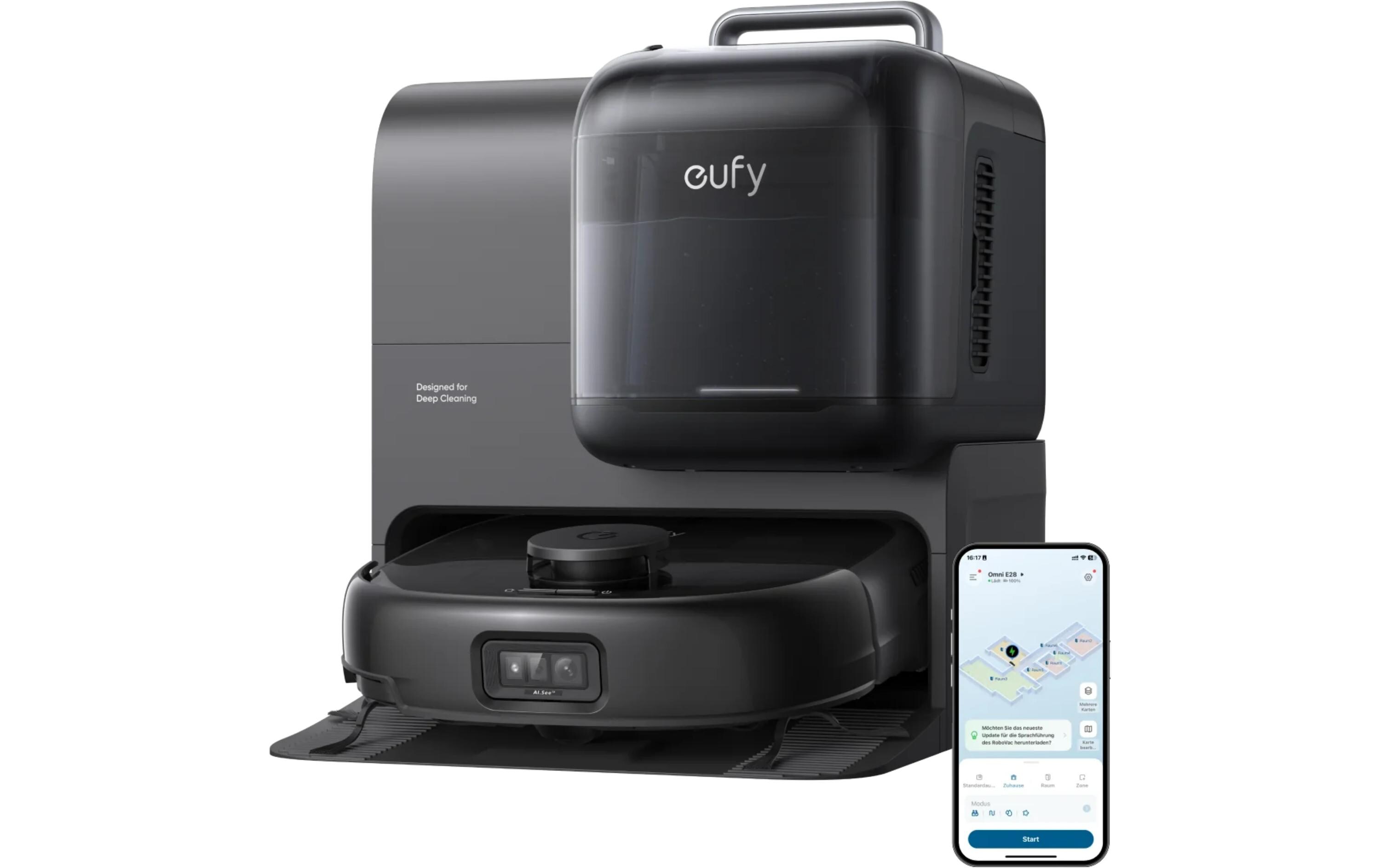 eufy Saug- und Wischroboter Omni E28 Black