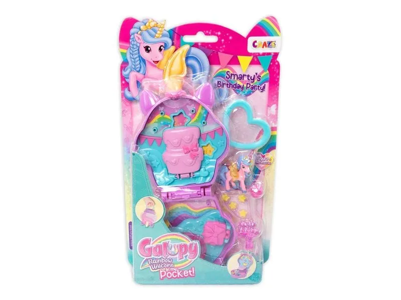 Craze Regenbogen-Einhorn Taschen-Spielzeugfigur Craze Regenbogen-Einhorn Taschen-Spielzeugfigur