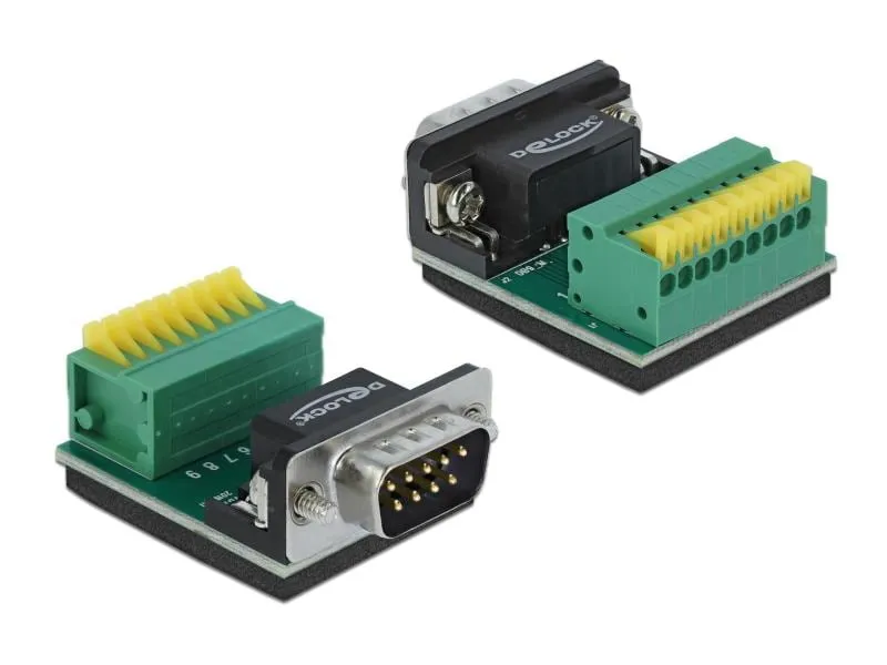 Delock Adapter Sub-D 9 Pin M Terminalblock 9 Pin 0 m