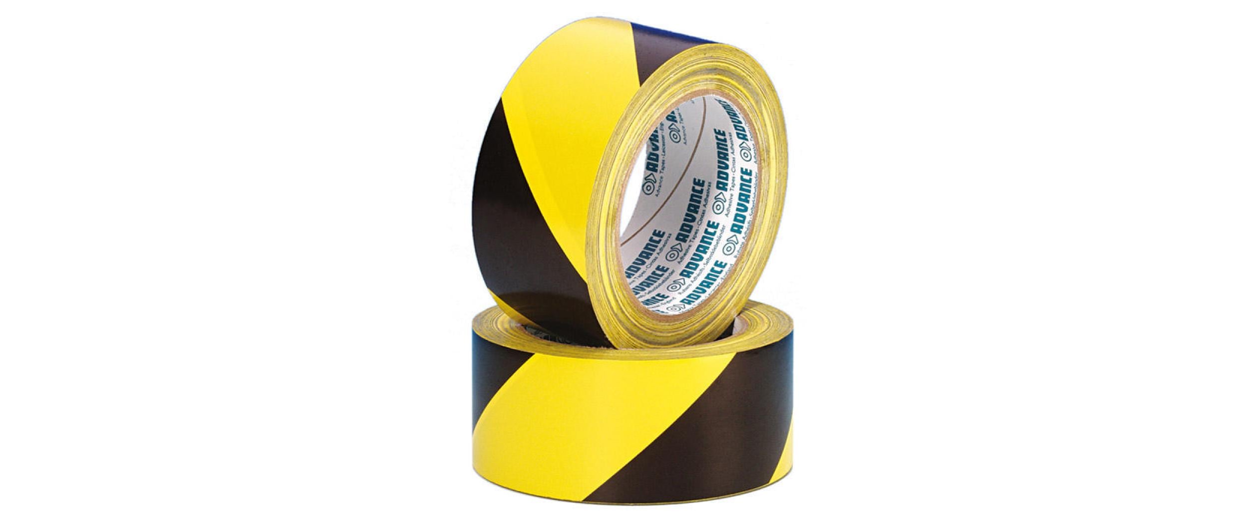 Advance Warnband AT 0008 50 mm x 33 m, Gelb/Schwarz