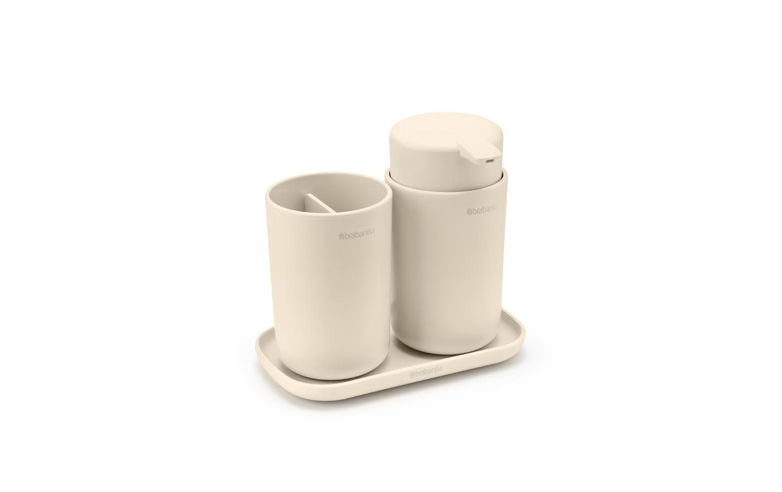Brabantia Seifenspender-Set ReNew Set 250 ml, Beige