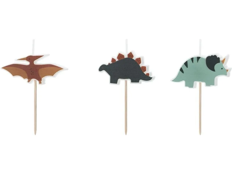 Partydeco Kerze Dinosaurier 3 Stück Partydeco Kerze Dinosaurier 3 Stück