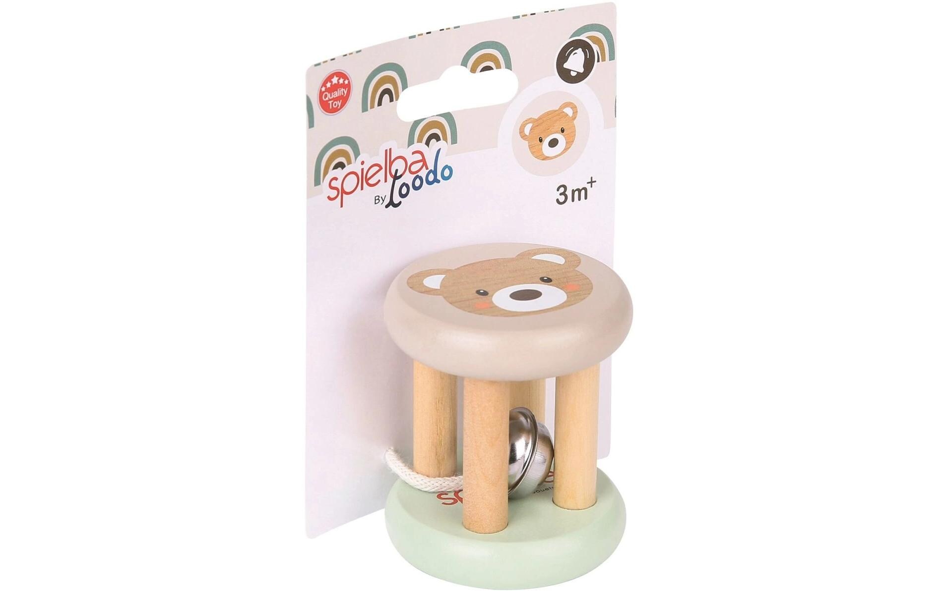 Spielba Holzspielwaren Greifling Bär mit Glöckli