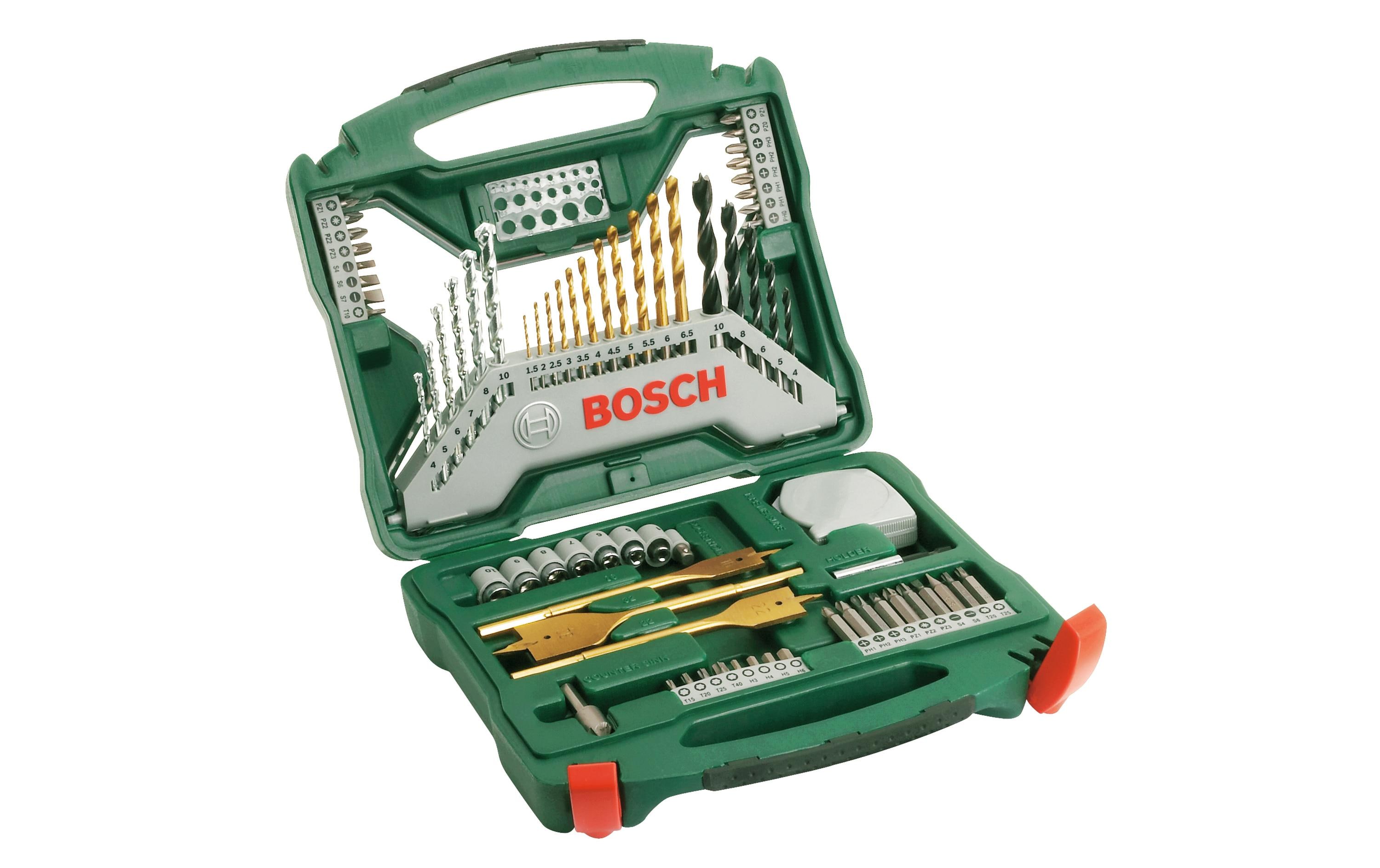 Bosch Bohr- und Bitset X-Line TiN, 70-teilig