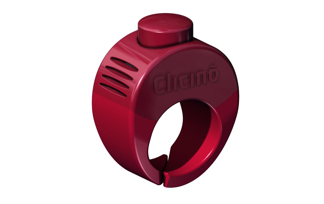 Clicino Hundeclicker Ring Rot, L