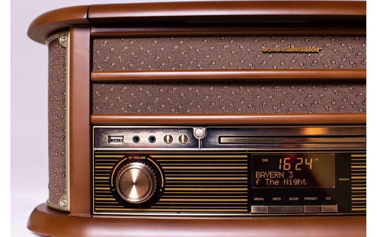 soundmaster Stereoanlage NR565DAB Braun