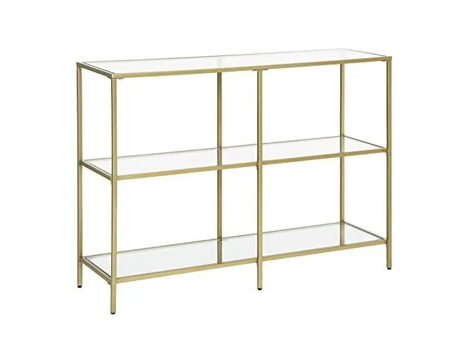 VASAGLE Konsolentisch 100 x 30 x 73 cm, Gold VASAGLE Konsolentisch 100 x 30 x 73 cm, Gold