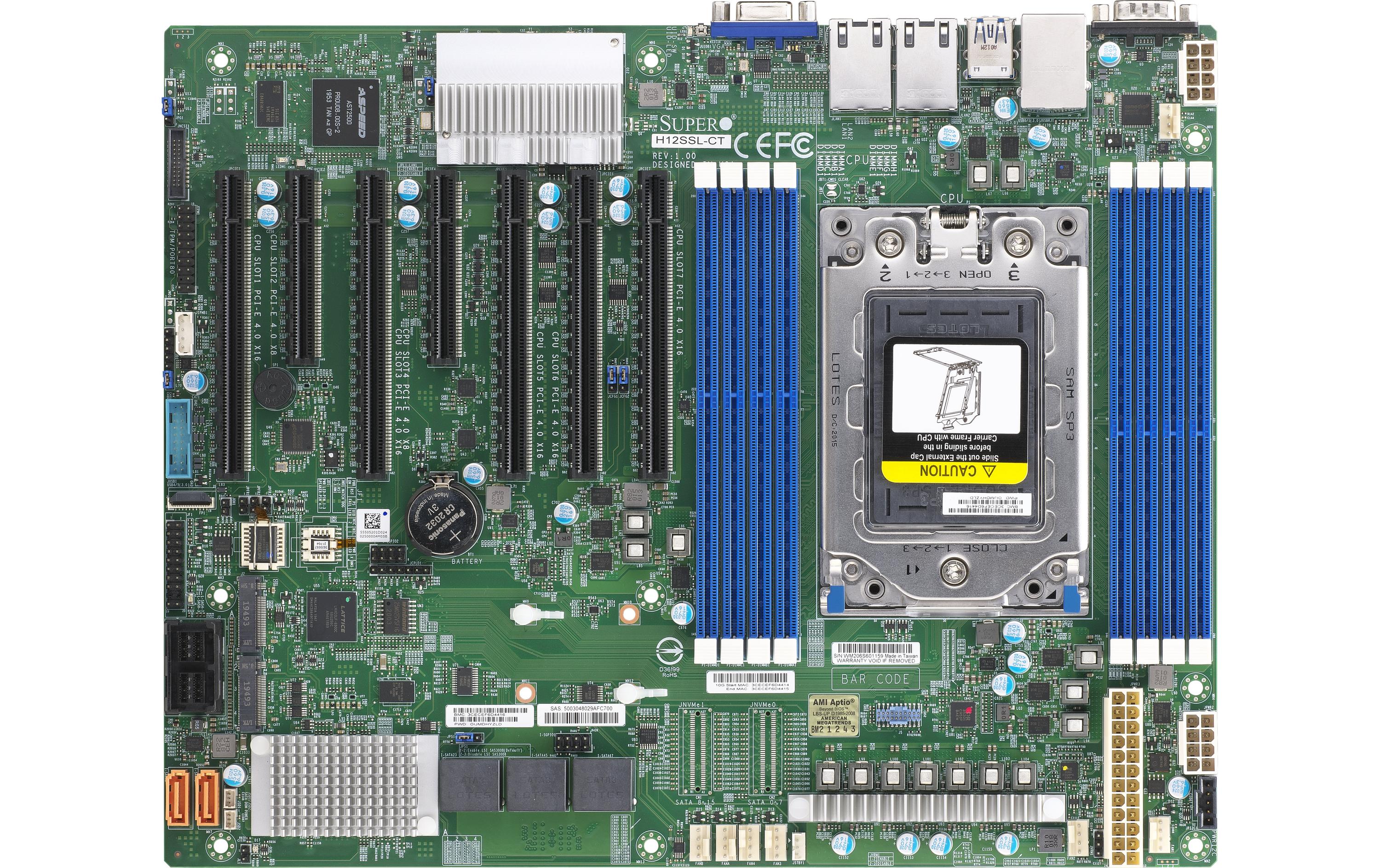 Supermicro Mainboard H12SSL-CT Supermicro Mainboard H12SSL-CT