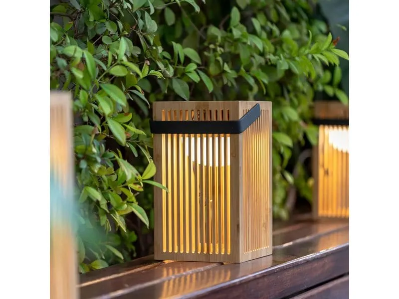 new Garden Okinawa Lantern kabellose, tragbare Laterne Braun